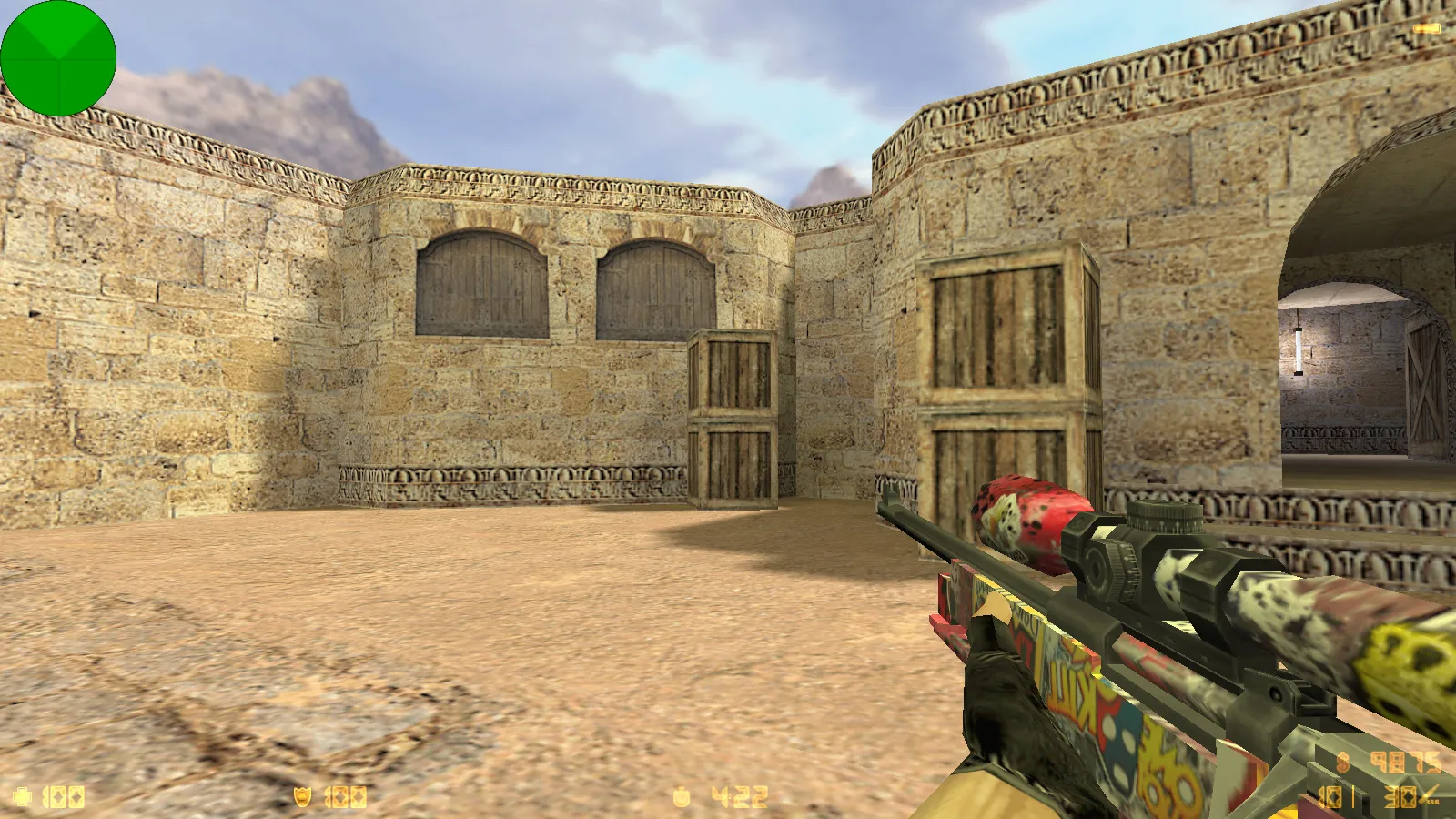 Скриншот  CS 1.6 от Саймона: блогерская сборка с 9 апгрейдами, скины оружия, темное меню, оптимизированный конфиг и стабильный запуск