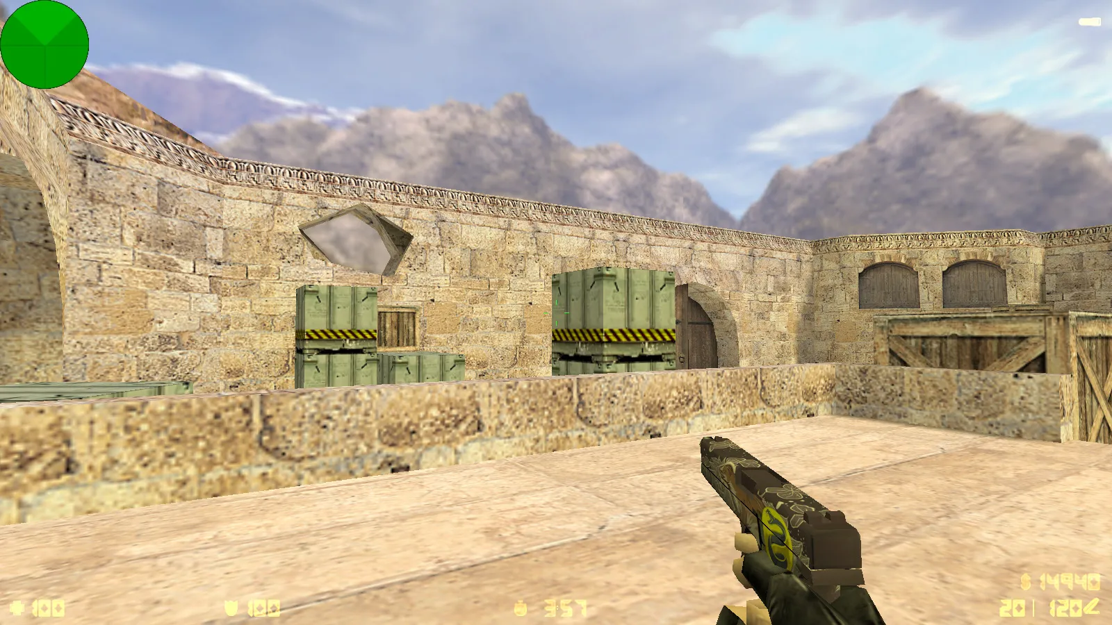 Скриншот  CS 1.6 от Sanek: блогерская сборка с 6 модами, скинами оружия, цветными моделями, темным меню и оптимизированным конфигом