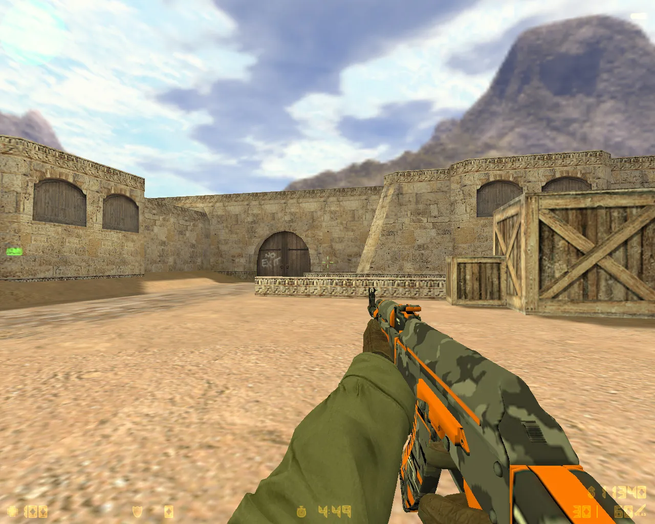 Скриншот  CS 1.6 от Сантехника: блогерская сборка CAHTEX NIK PLAY, черное меню, 9 скинов, оригинальный config.cfg и музыка в меню