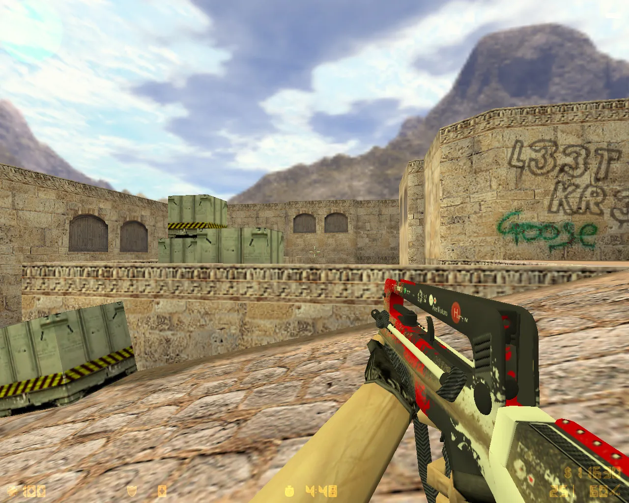 Скриншот  CS 1.6 от Сантехника: блогерская сборка CAHTEX NIK PLAY, черное меню, 9 скинов, оригинальный config.cfg и музыка в меню