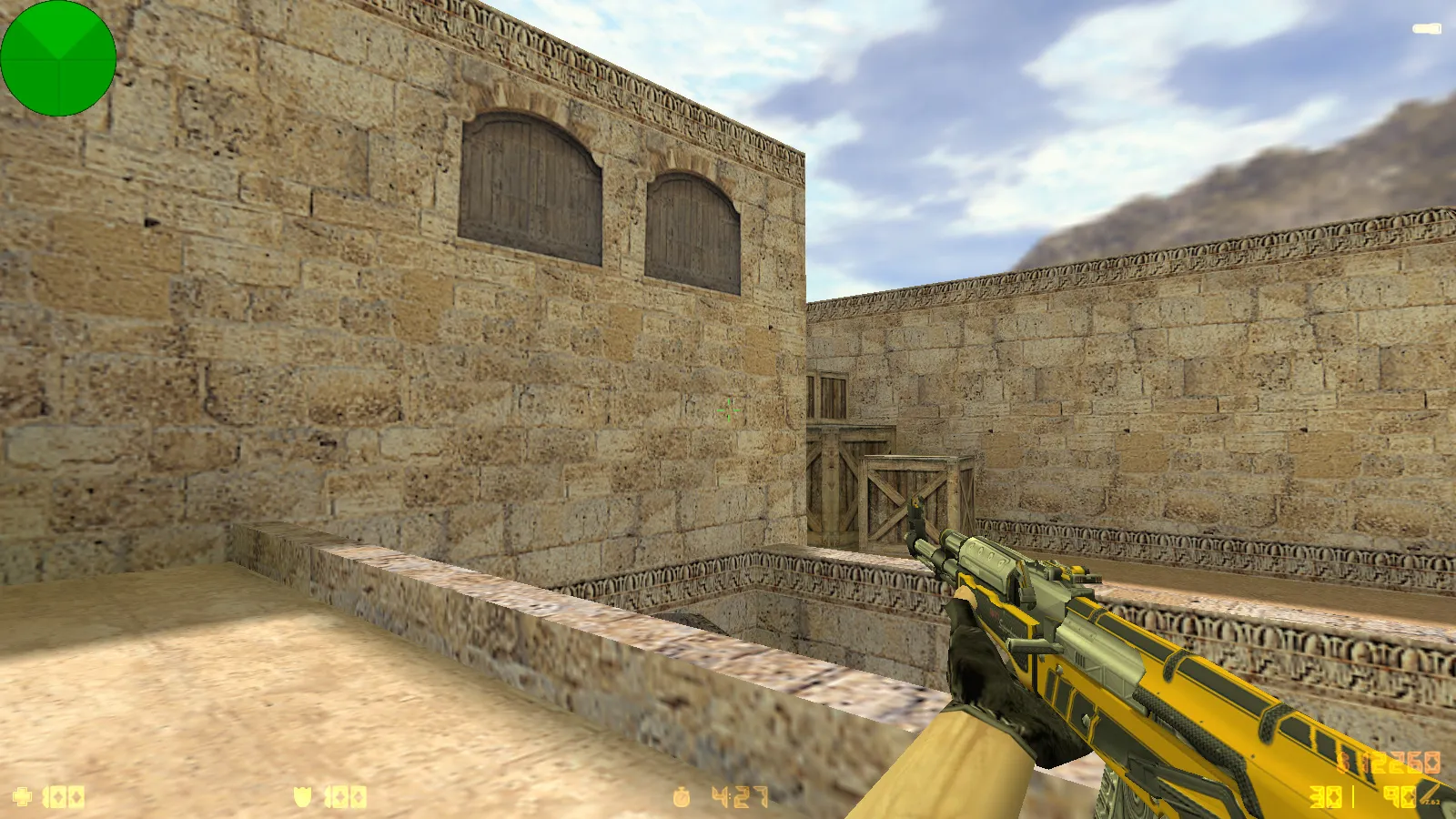 Скриншот CS 1.6 от Санятиза: блогерская сборка с любимыми скинами, красно/синими моделями, P250 и оптимизированным конфигом