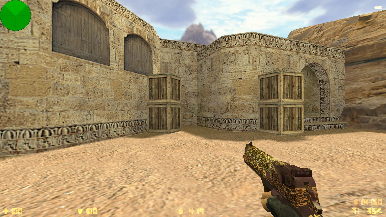 Скриншот  CS 1.6 от Санятиза: блогерская сборка с любимыми скинами, красно/синими моделями, P250 и оптимизированным конфигом