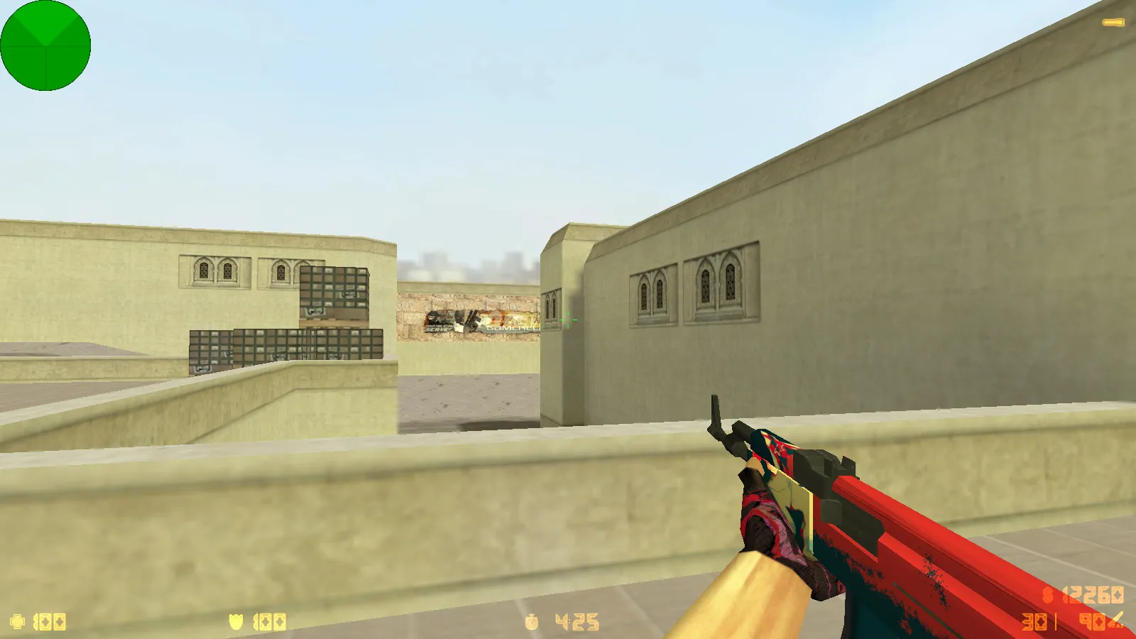 Скриншот CS 1.6 от scale: блогерская сборка с 9 обновлениями, скины оружия, красно-синие модели и оптимизированный конфиг