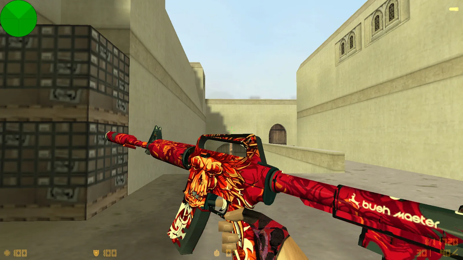 Скриншот CS 1.6 от scale: блогерская сборка с 9 обновлениями, скины оружия, красно-синие модели и оптимизированный конфиг