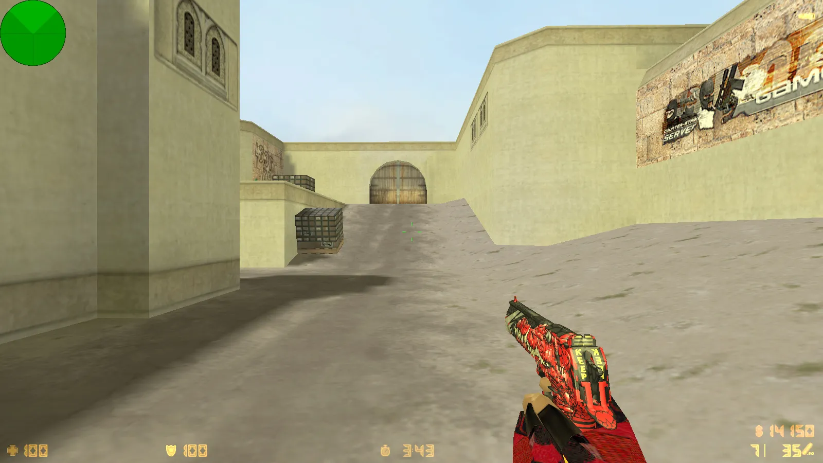 Скриншот  CS 1.6 от scale: блогерская сборка с 9 обновлениями, скины оружия, красно-синие модели и оптимизированный конфиг