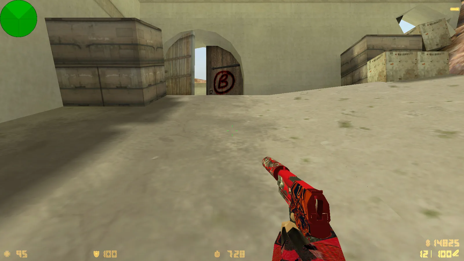 Скриншот  CS 1.6 от scale: блогерская сборка с 9 обновлениями, скины оружия, красно-синие модели и оптимизированный конфиг