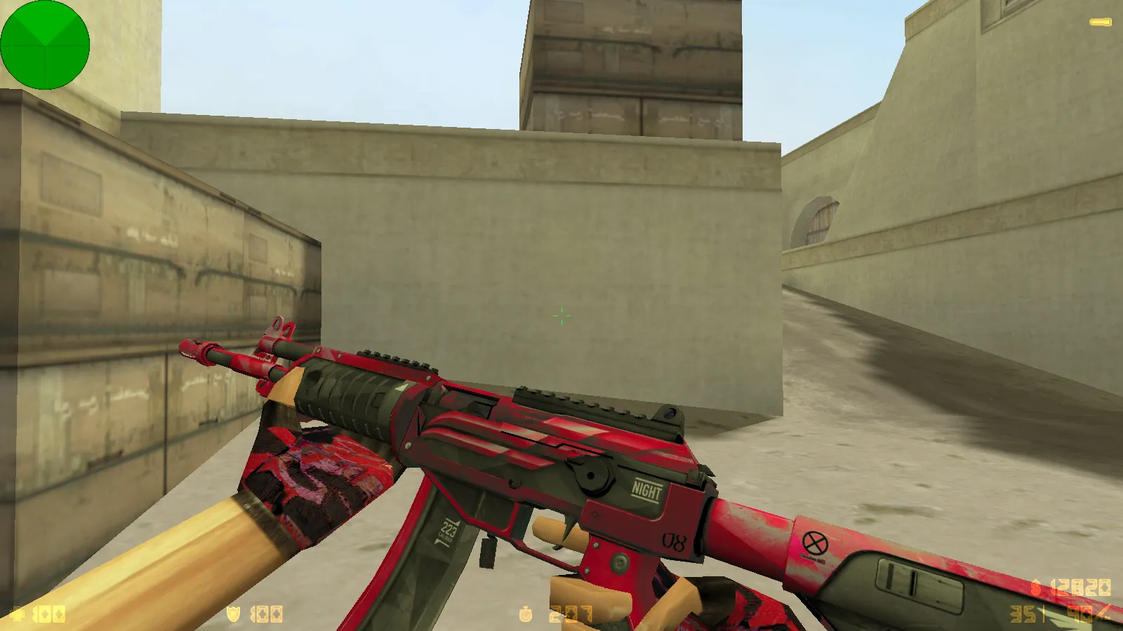 Скриншот  CS 1.6 от scale: блогерская сборка с 9 обновлениями, скины оружия, красно-синие модели и оптимизированный конфиг