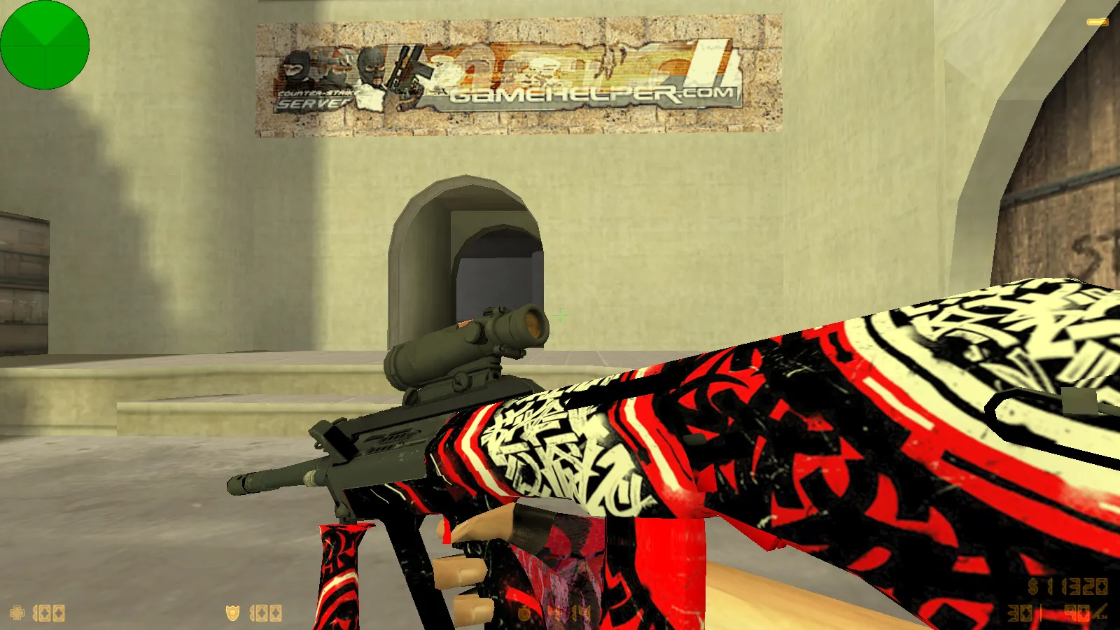 Скриншот  CS 1.6 от scale: блогерская сборка с 9 обновлениями, скины оружия, красно-синие модели и оптимизированный конфиг