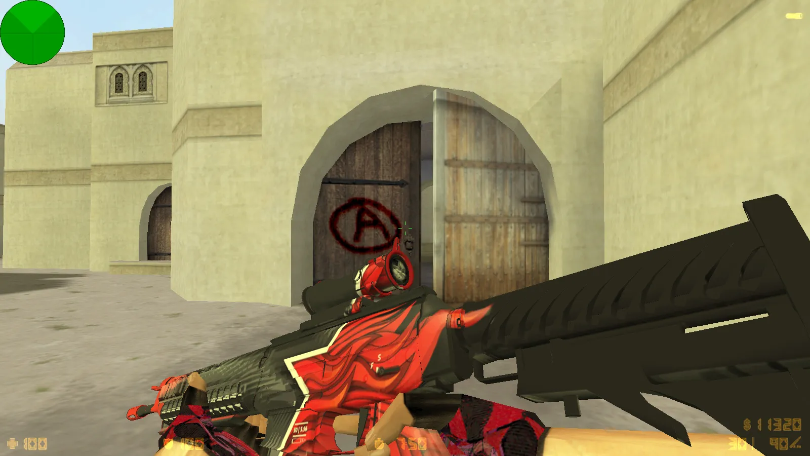 Скриншот  CS 1.6 от scale: блогерская сборка с 9 обновлениями, скины оружия, красно-синие модели и оптимизированный конфиг