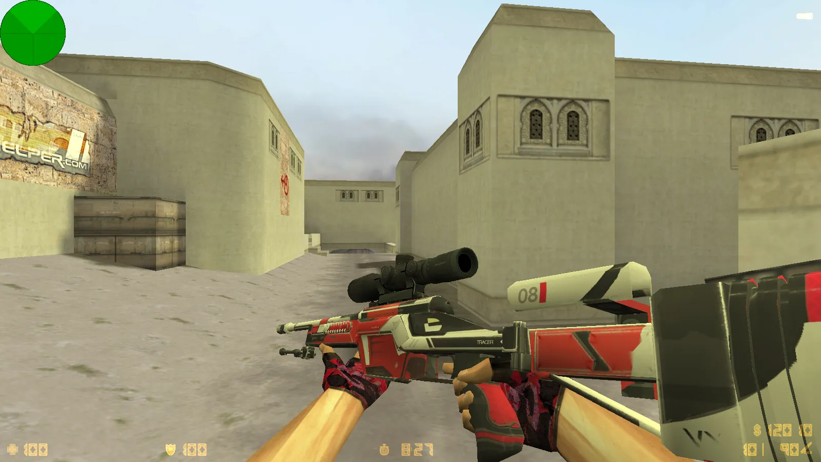 Скриншот  CS 1.6 от scale: блогерская сборка с 9 обновлениями, скины оружия, красно-синие модели и оптимизированный конфиг