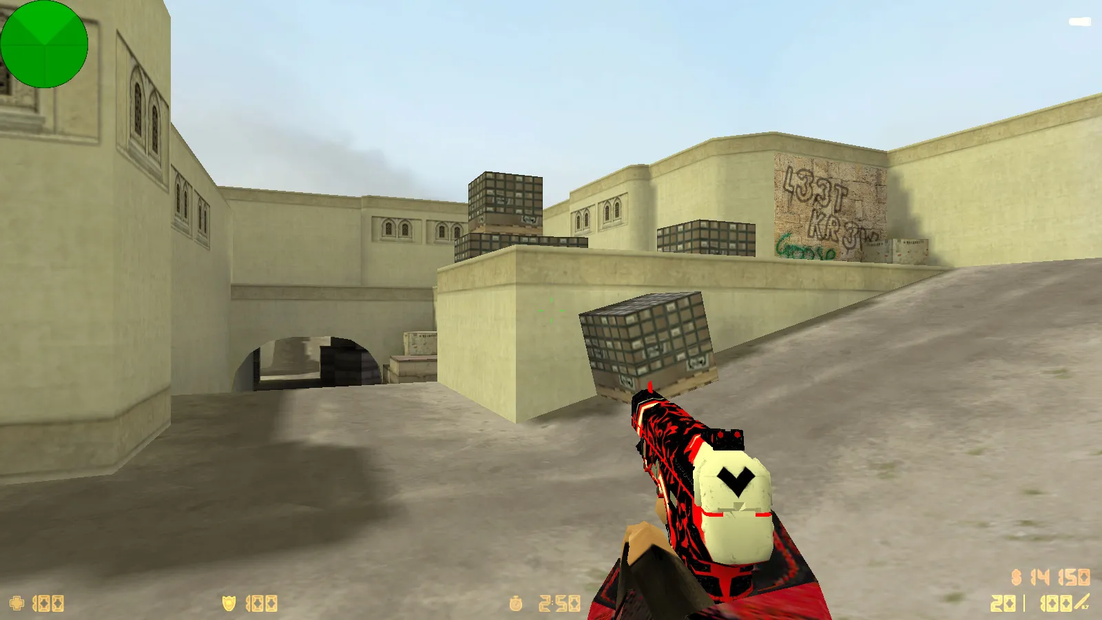 Скриншот  CS 1.6 от scale: блогерская сборка с 9 обновлениями, скины оружия, красно-синие модели и оптимизированный конфиг