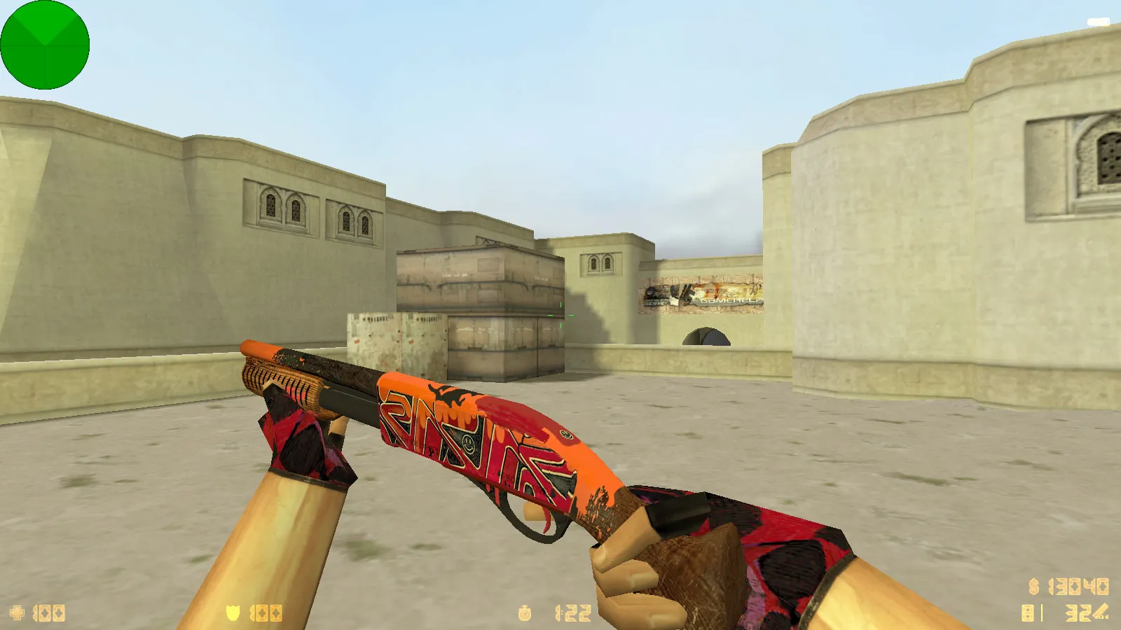 Скриншот  CS 1.6 от scale: блогерская сборка с 9 обновлениями, скины оружия, красно-синие модели и оптимизированный конфиг