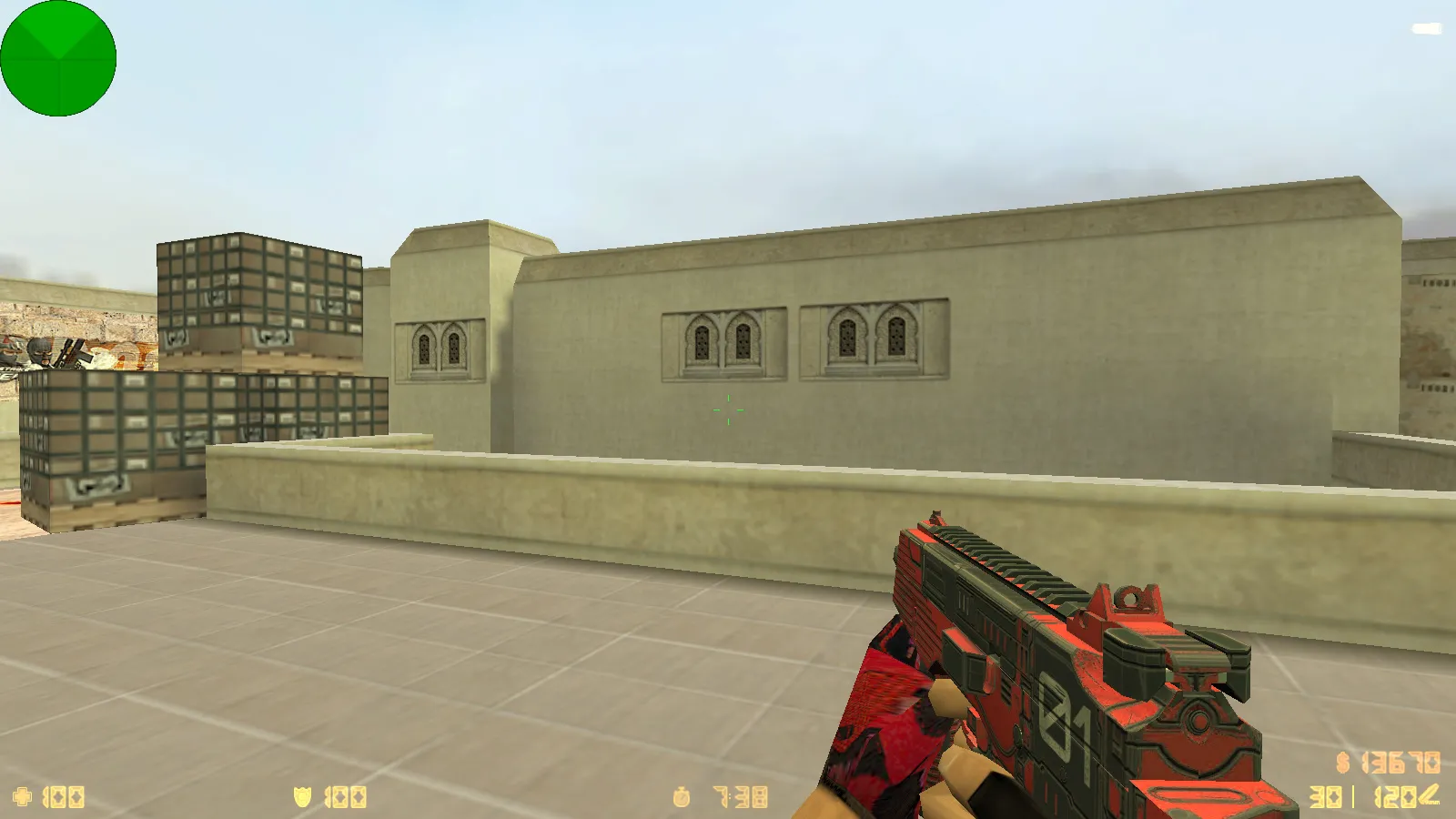 Скриншот  CS 1.6 от scale: блогерская сборка с 9 обновлениями, скины оружия, красно-синие модели и оптимизированный конфиг