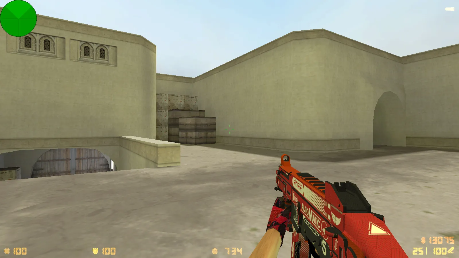 Скриншот  CS 1.6 от scale: блогерская сборка с 9 обновлениями, скины оружия, красно-синие модели и оптимизированный конфиг