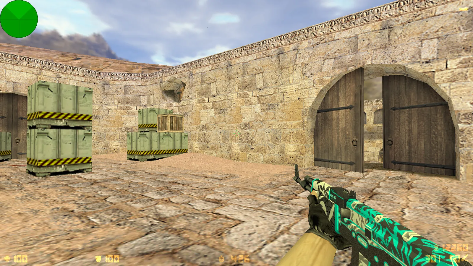 Скриншот CS 1.6 от Serega Show: блогерская сборка с 7 дополнениями, скинами оружия, темой меню и оптимизированным конфигом