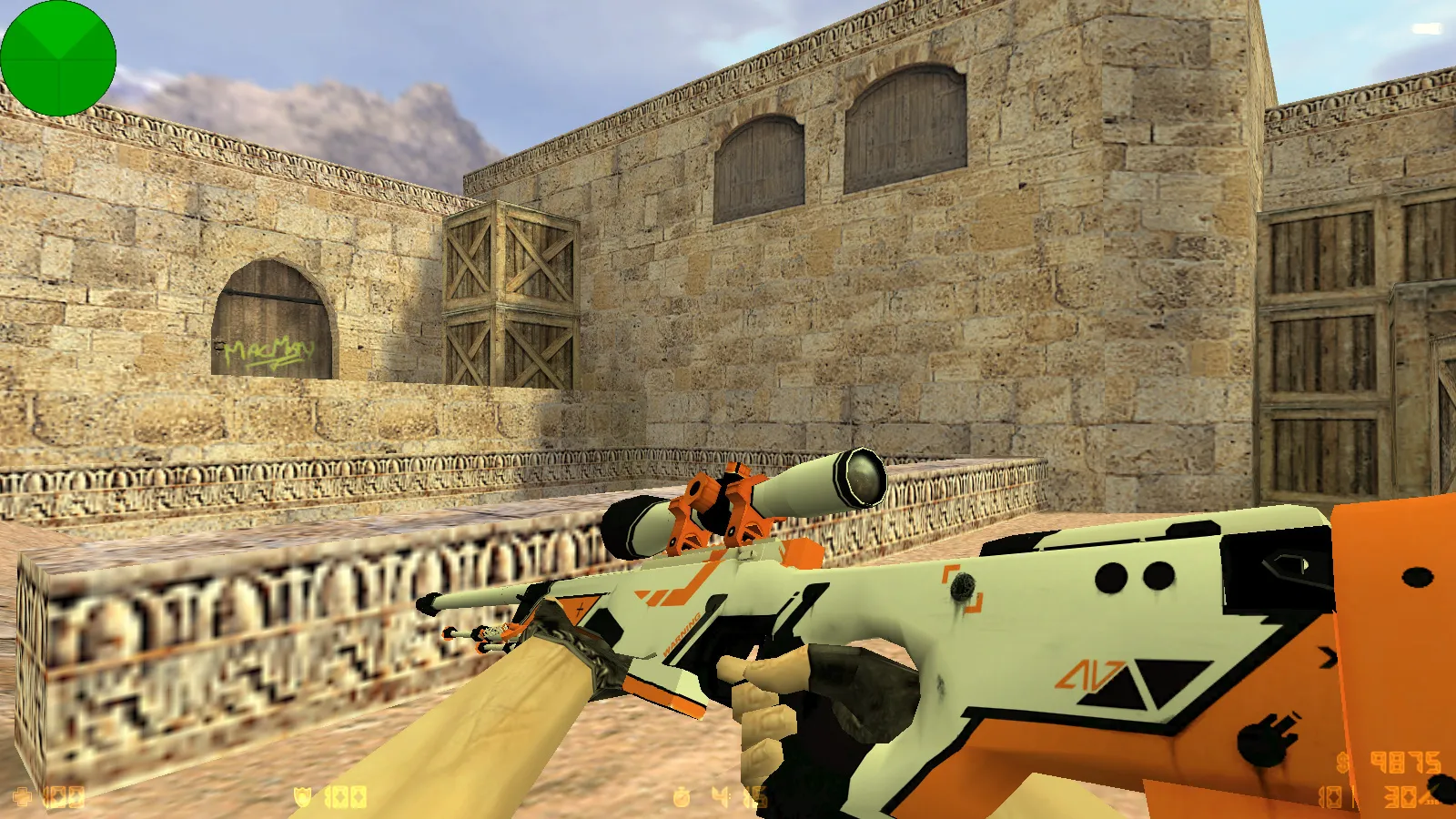 Скриншот  CS 1.6 от Serega Show: блогерская сборка с 7 дополнениями, скинами оружия, темой меню и оптимизированным конфигом