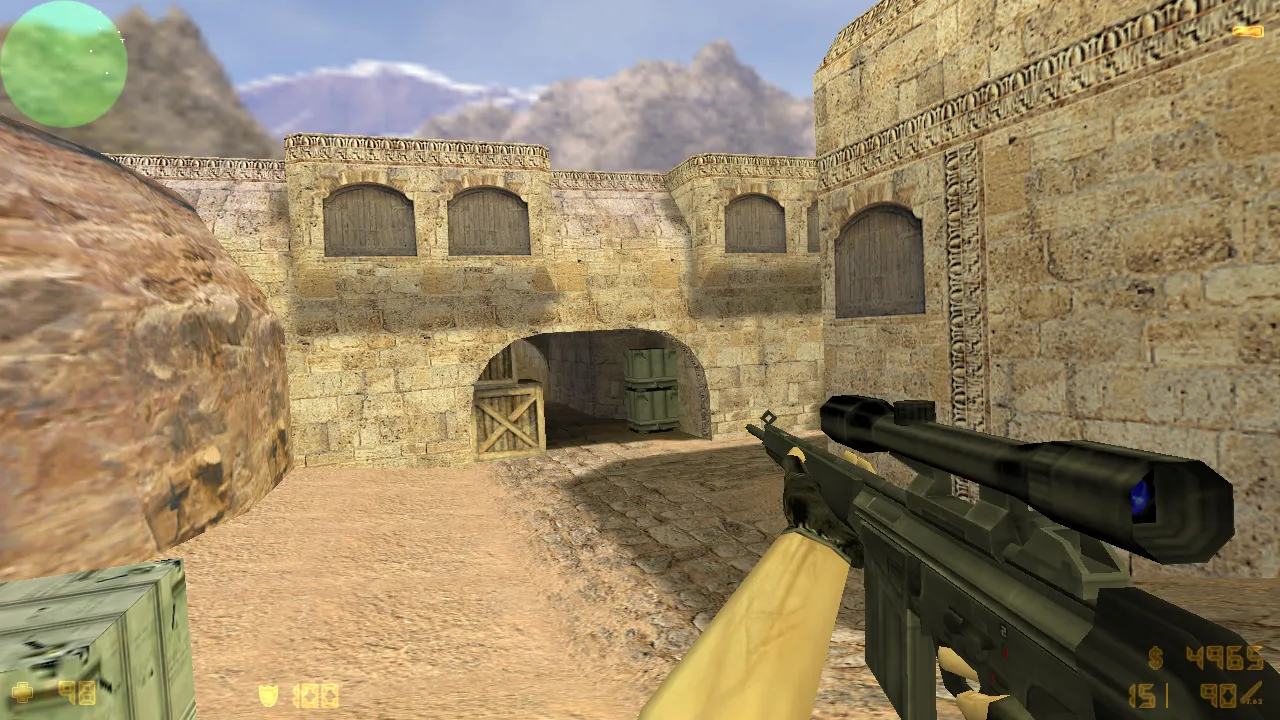 Скриншот CS 1.6 на Windows XP: оптимизация, чистый config.cfg, стабильный билд, работа Steam/Non-Steam