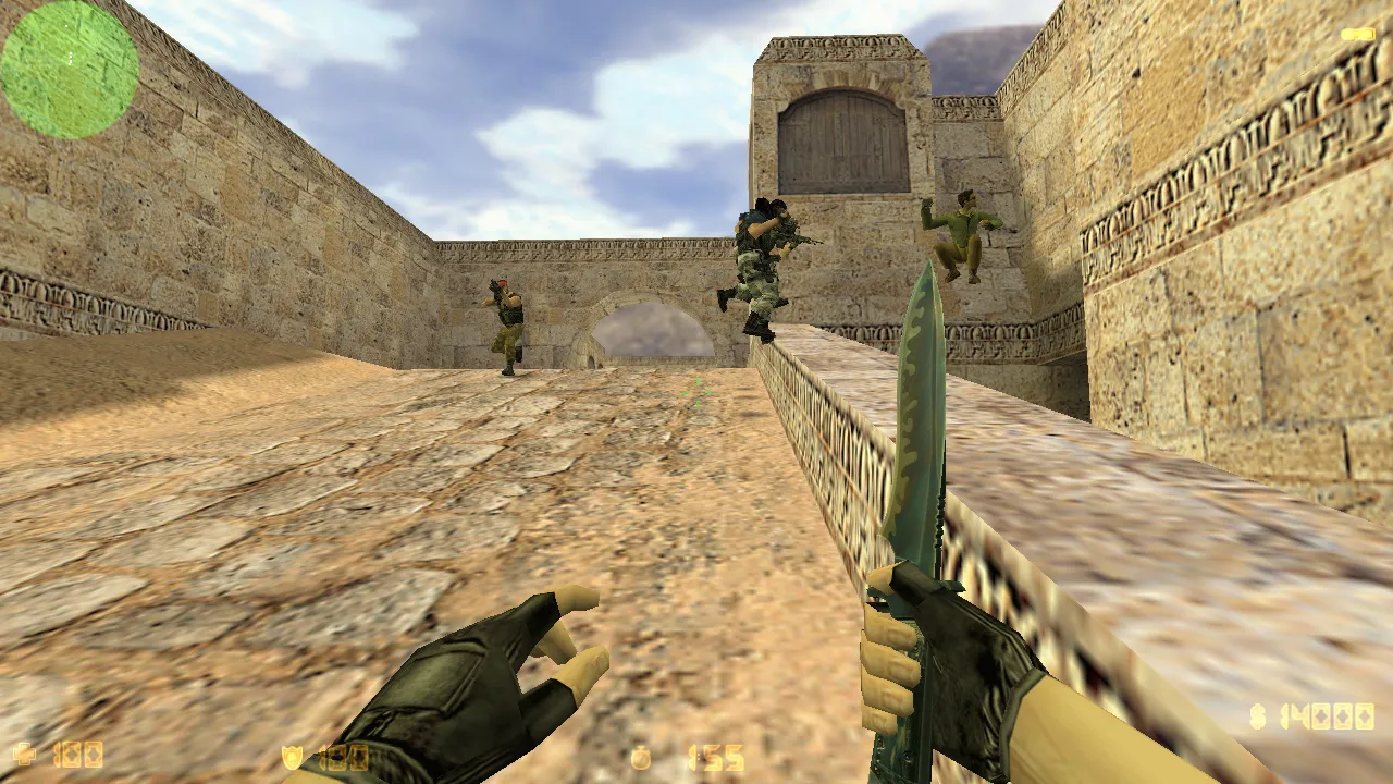 Скриншот  CS 1.6 на Windows XP: оптимизация, чистый config.cfg, стабильный билд, работа Steam/Non-Steam