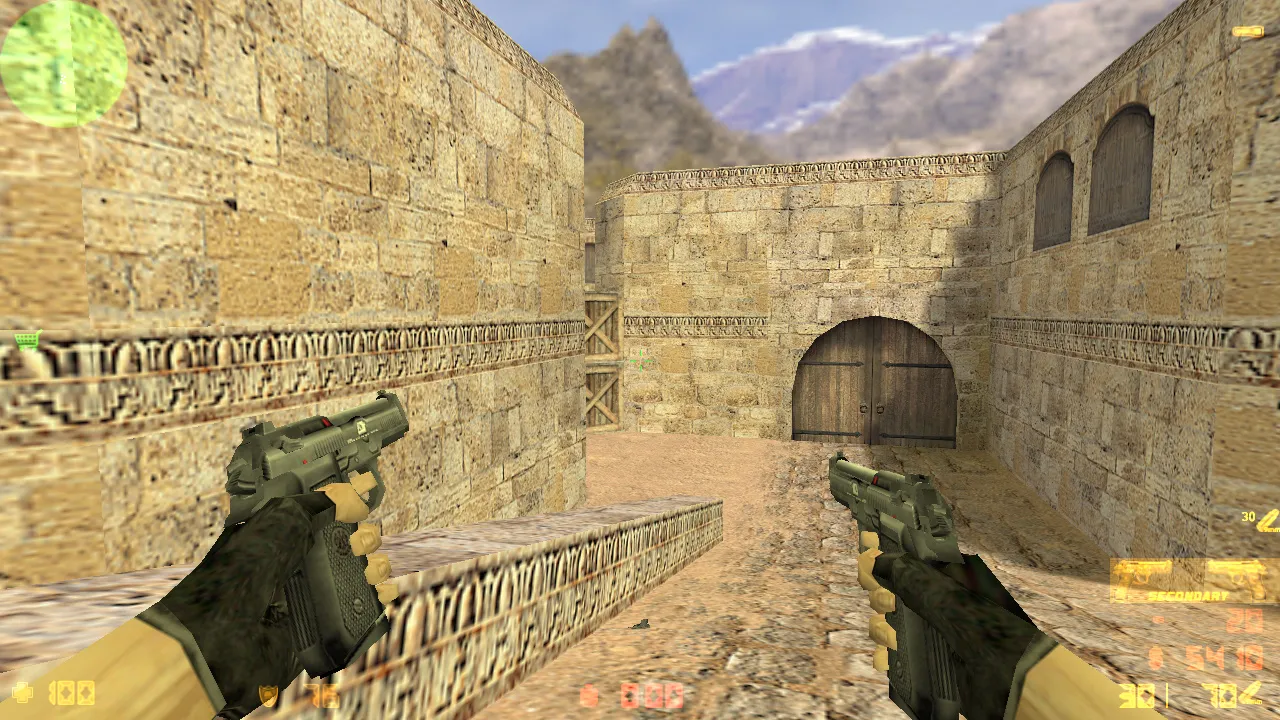 Скриншот CS 1.6 со смешными никами ботов: чистая сборка, русские ники и чат, Steam/Non-Steam, версии 4554/8610