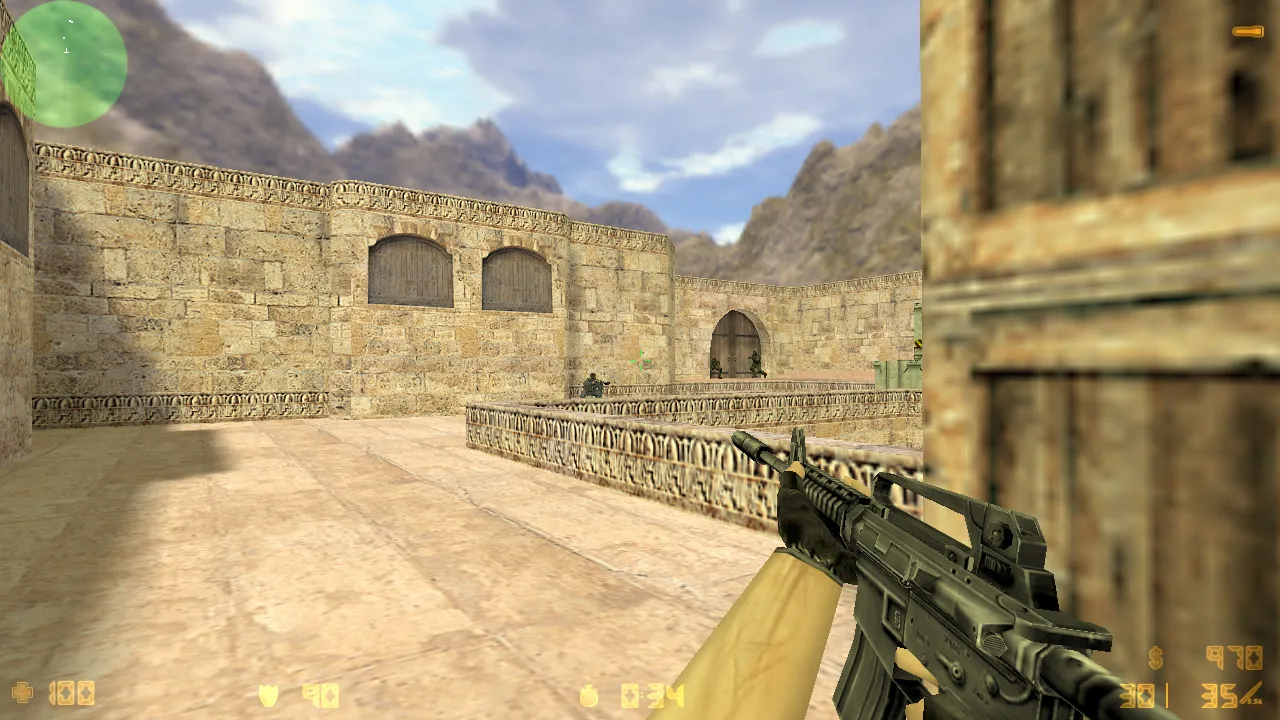 Скриншот CS 1.6 без разброса и отдачи: оптимизация конфигом, рейты 100k, ex_interp 0.01, чистый config.cfg