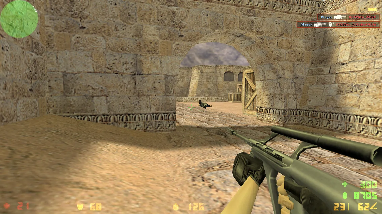 Скриншот CS 1.6 офлайн без интернета: сборка оригинал, чистый config.cfg, защита от подмены MasterServer и рейт 100k
