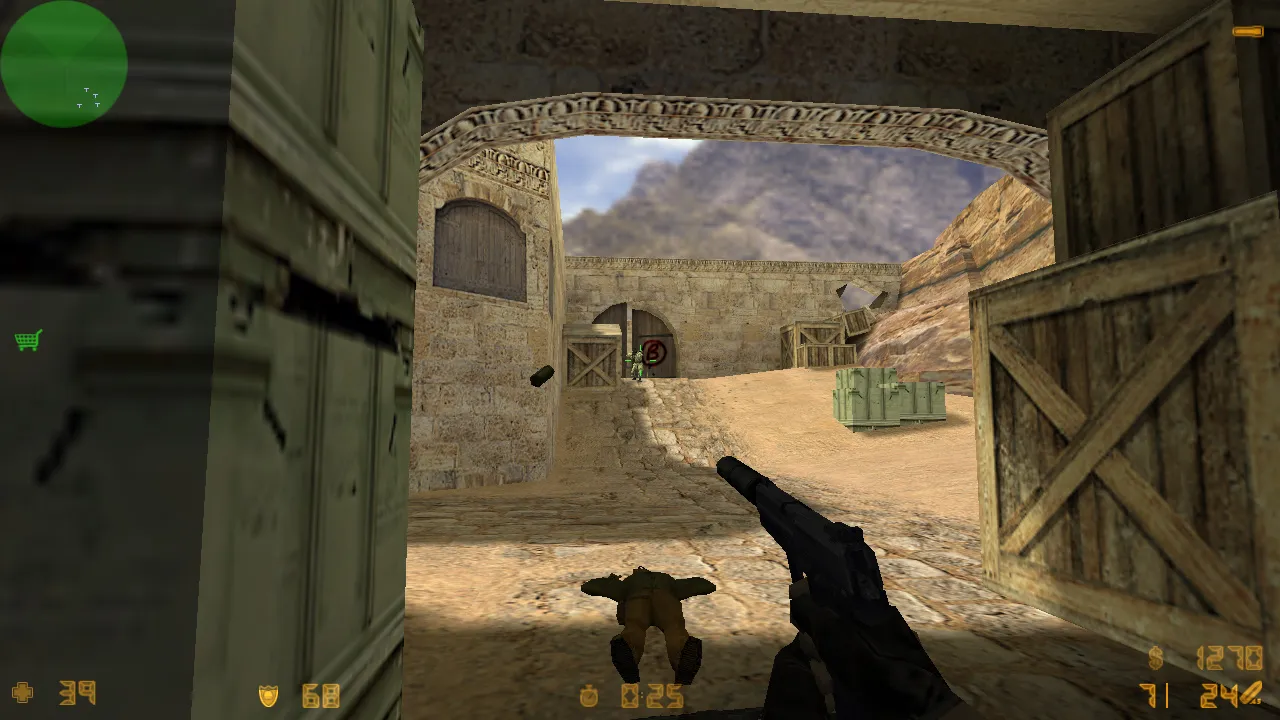 Скриншот  CS 1.6 Старая Версия: оригинальные настройки, звуки, текстуры, русские ники и моды