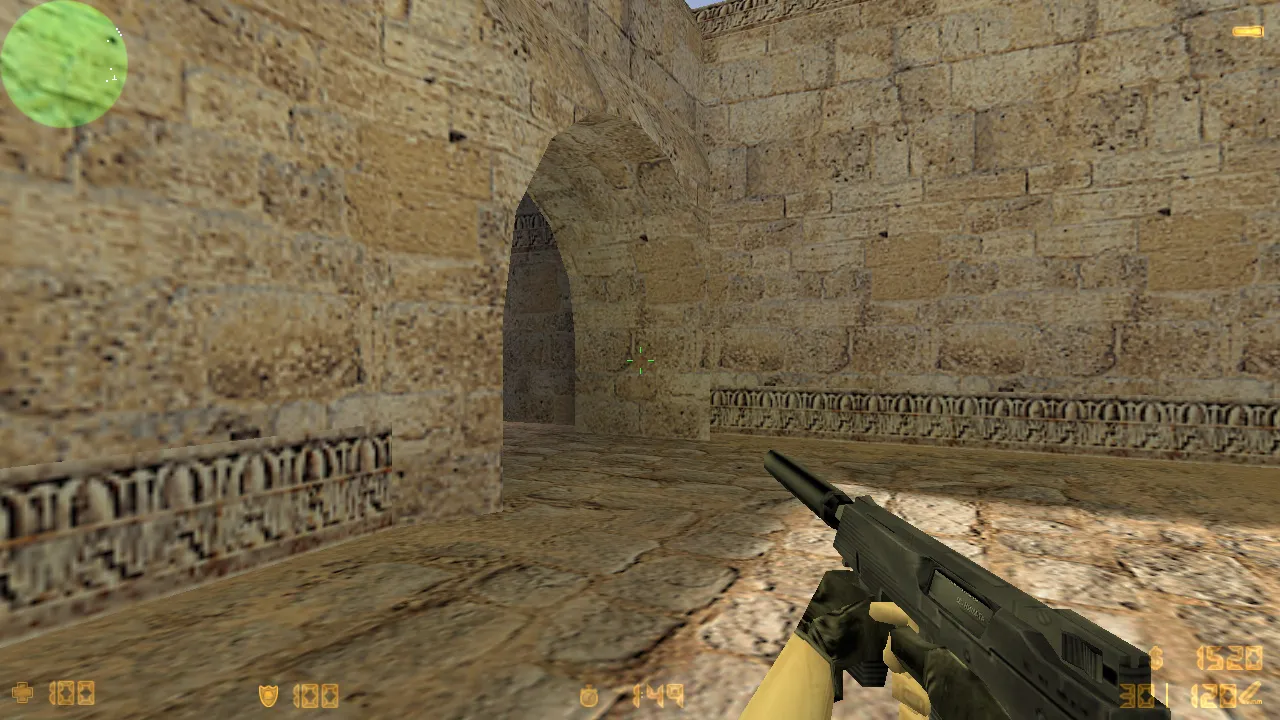 Скриншот CS 1.6 с конфигом на стрельбу: 4554/8610, чистый config.cfg, рейты 100k, ex_interp 0.01 и FPS прирост