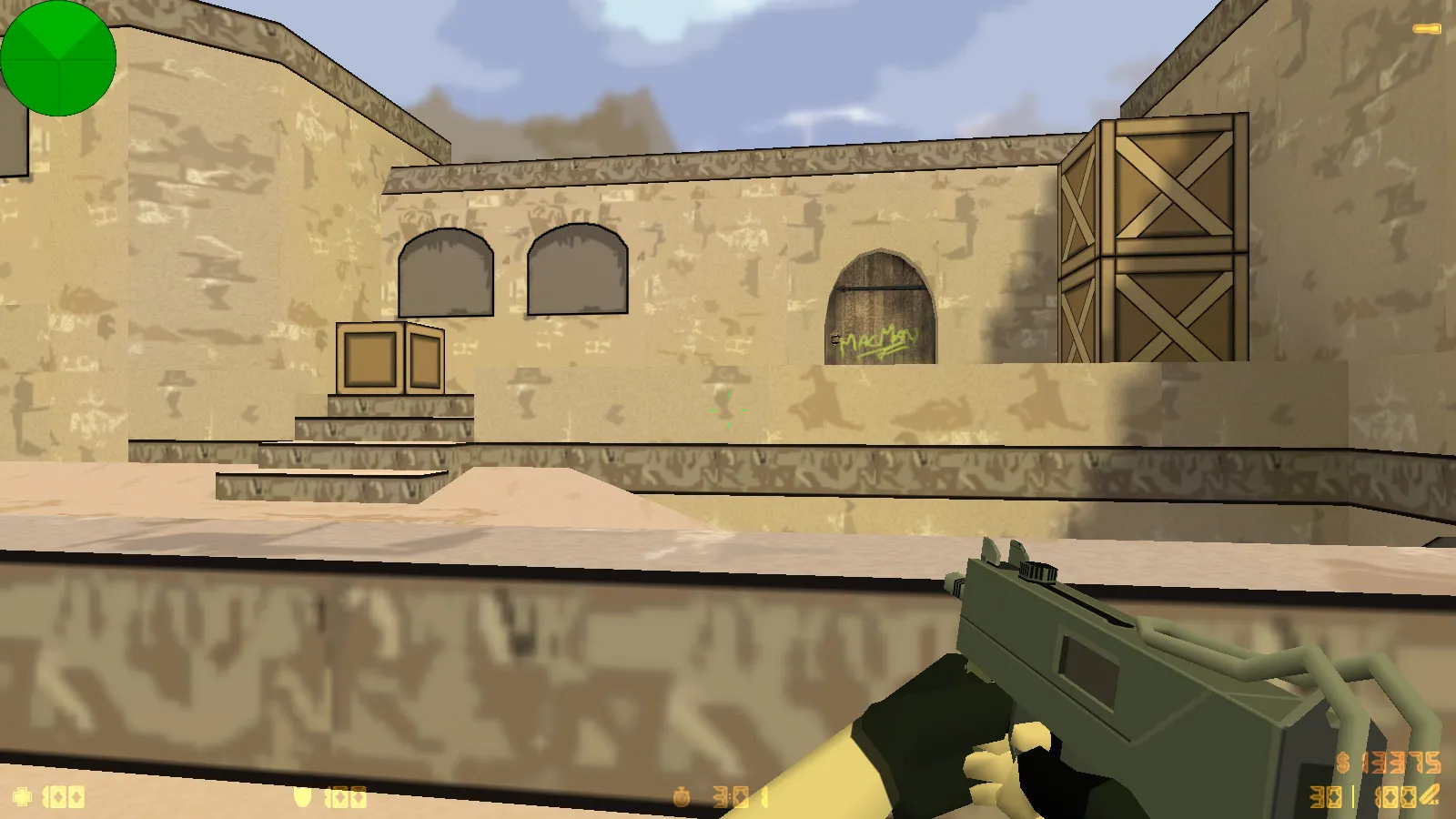 Скриншот  CS 1.6 Sharks VS Lizards: 8 новинок, 27 рисованных скинов, акулы против ящеров, Dust2 фон и оптимизированный конфиг