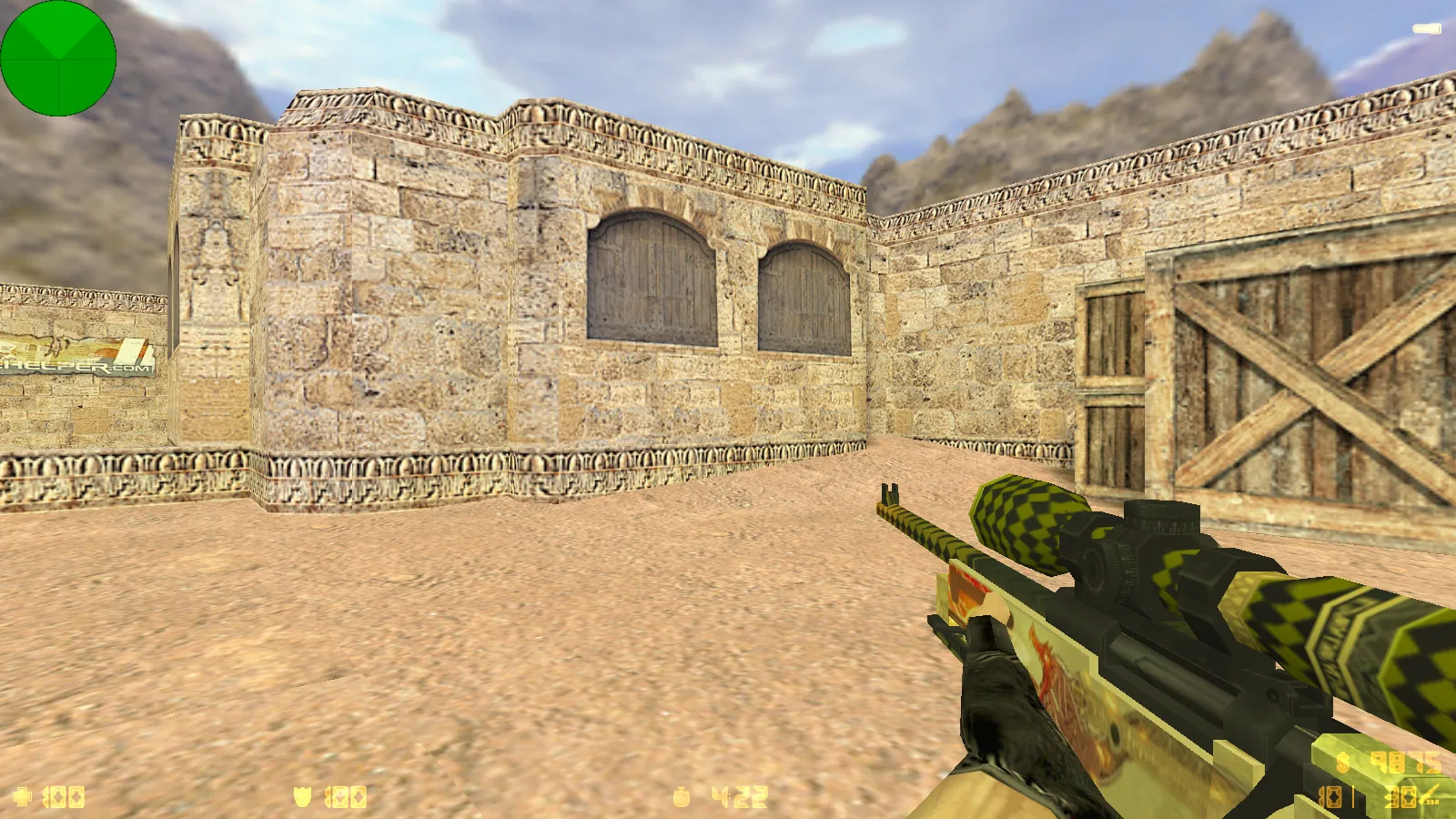 Скриншот  CS 1.6 от Shoutty: блогерская сборка с темным меню, 7 скинами, музыкой в главном меню и оптимизированным конфигом