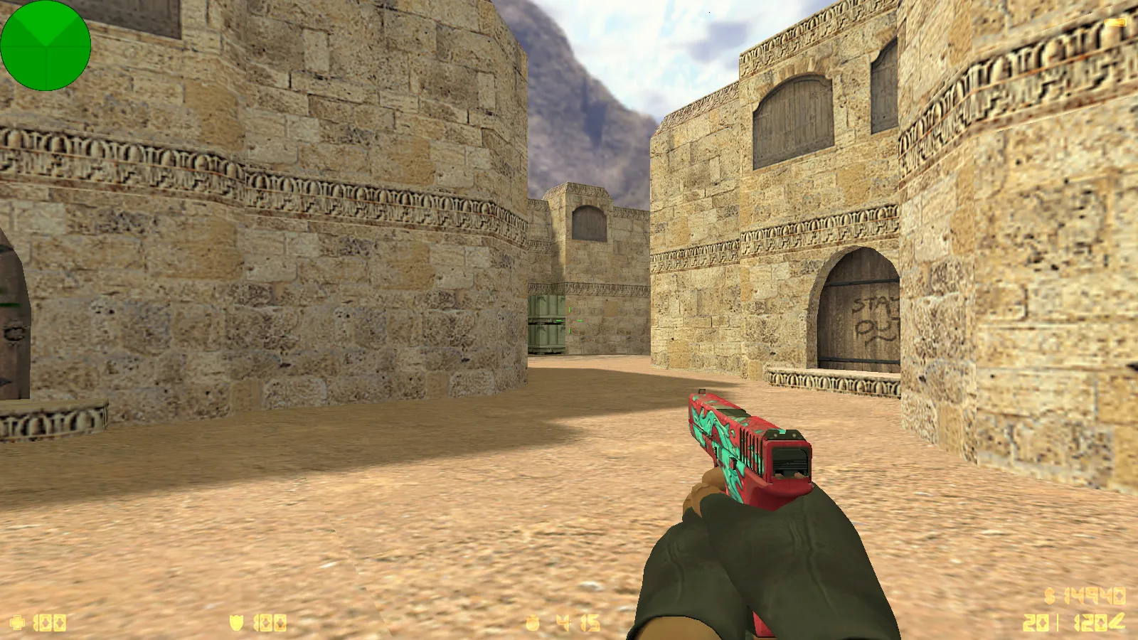 Скриншот  CS 1.6 от Shoutty: блогерская сборка с темным меню, 7 скинами, музыкой в главном меню и оптимизированным конфигом