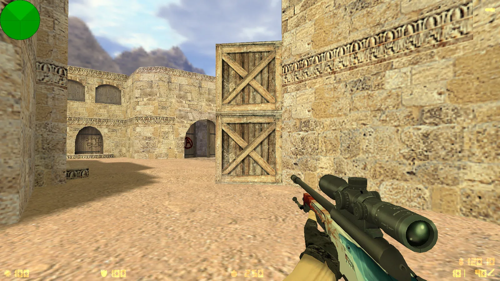 Скриншот  CS 1.6 Shox — киберспортивная сборка с обновлениями, черным меню, 28 скинами оружия и оптимизированным конфигом