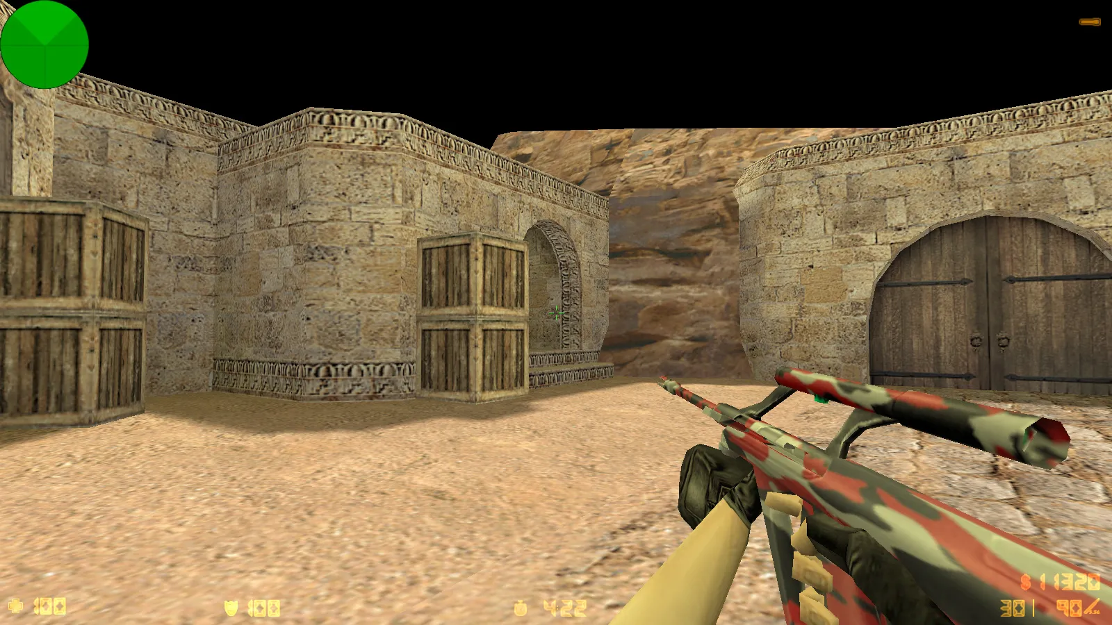 Скриншот  CS 1.6 от Shunchaki PRO: блогерская сборка с 6 аддонами, темной темой меню и скинами для FPS