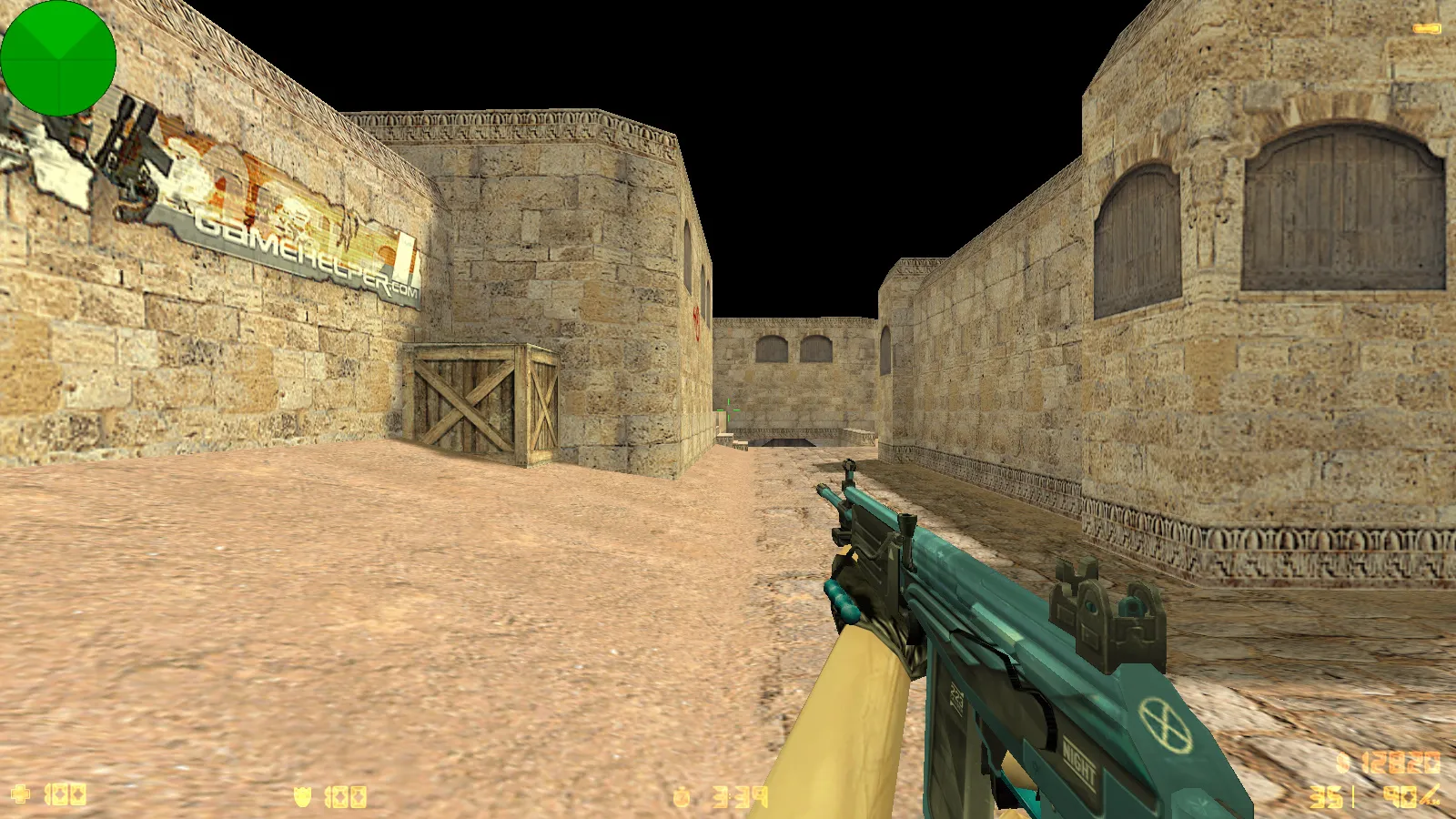 Скриншот  CS 1.6 от Shunchaki PRO: блогерская сборка с 6 аддонами, темной темой меню и скинами для FPS