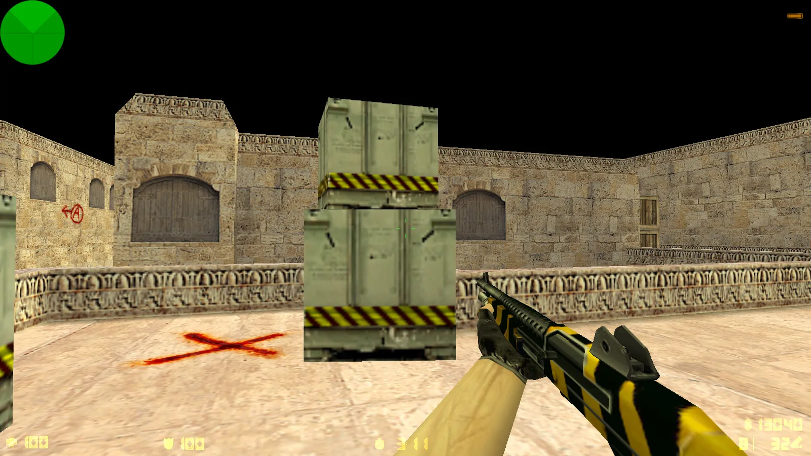 Скриншот  CS 1.6 от Shunchaki PRO: блогерская сборка с 6 аддонами, темной темой меню и скинами для FPS