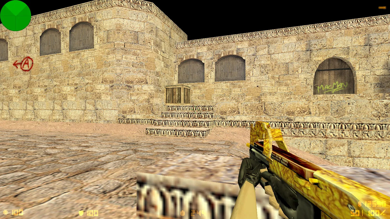 Скриншот  CS 1.6 от Shunchaki PRO: блогерская сборка с 6 аддонами, темной темой меню и скинами для FPS