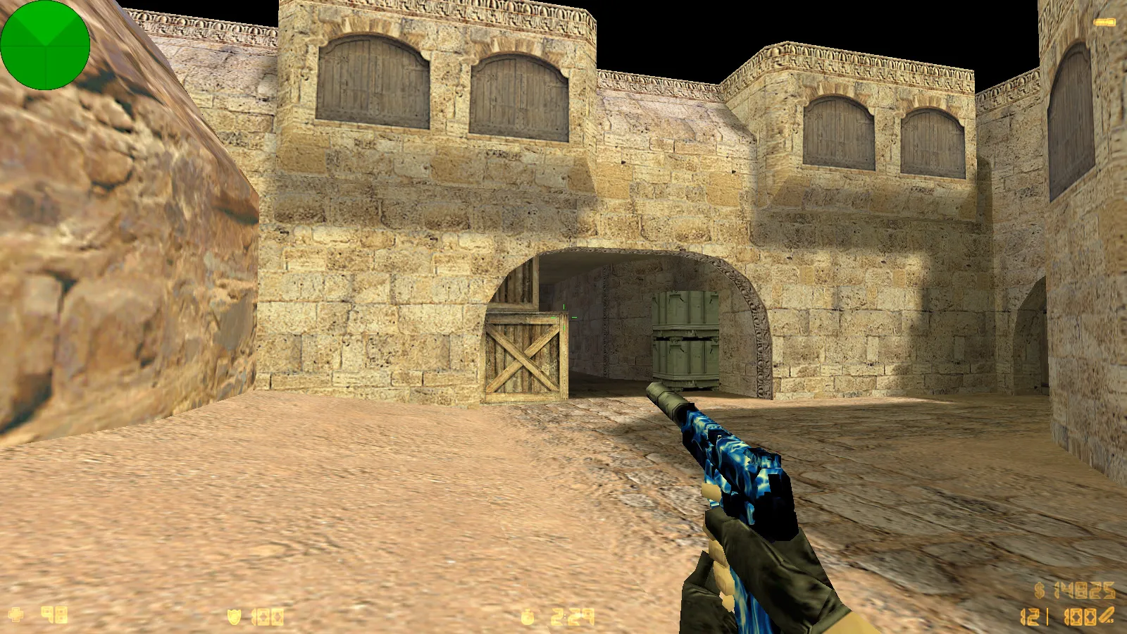 Скриншот  CS 1.6 от Shunchaki PRO: блогерская сборка с 6 аддонами, темной темой меню и скинами для FPS