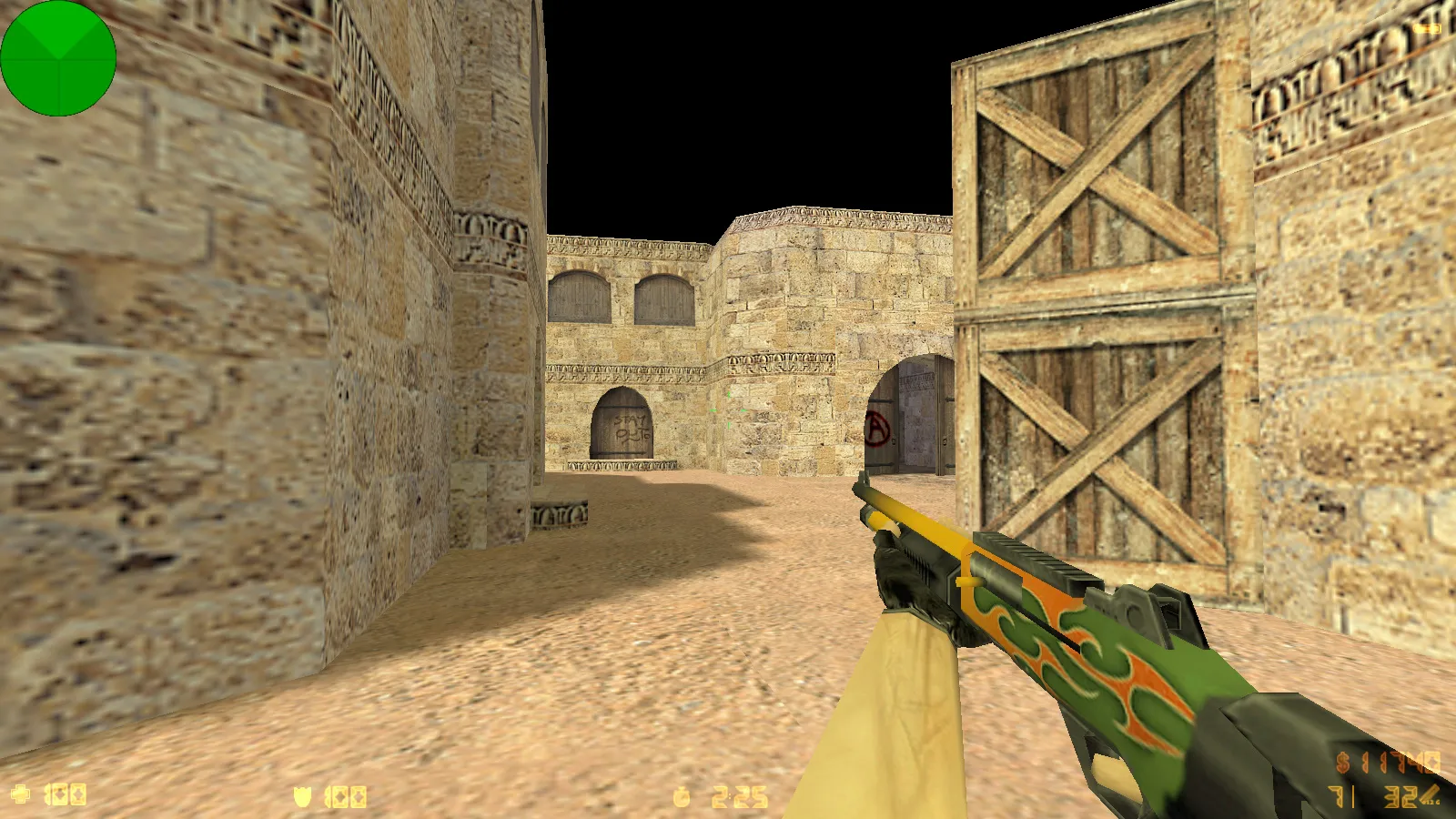 Скриншот  CS 1.6 от Shunchaki PRO: блогерская сборка с 6 аддонами, темной темой меню и скинами для FPS