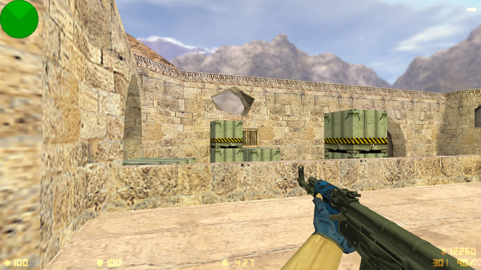 Скриншот CS 1.6 от SinwiX: блогерская сборка с 6 нововведениями, серое меню, скины с синими перчатками и оптимизированный конфиг