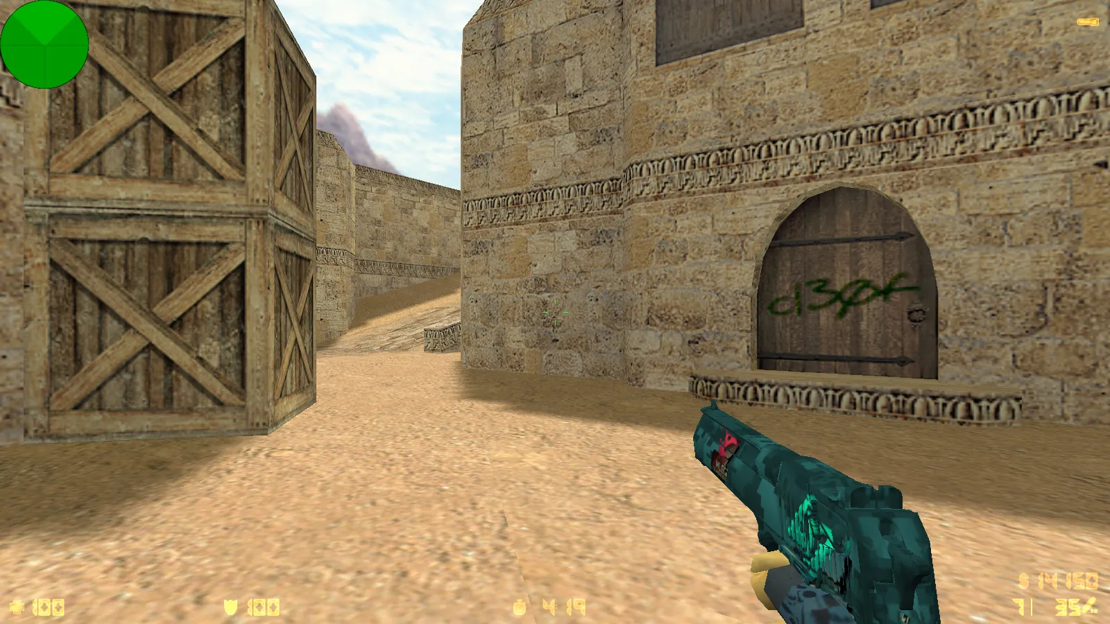 Скриншот  CS 1.6 от SinwiX: блогерская сборка с 6 нововведениями, серое меню, скины с синими перчатками и оптимизированный конфиг