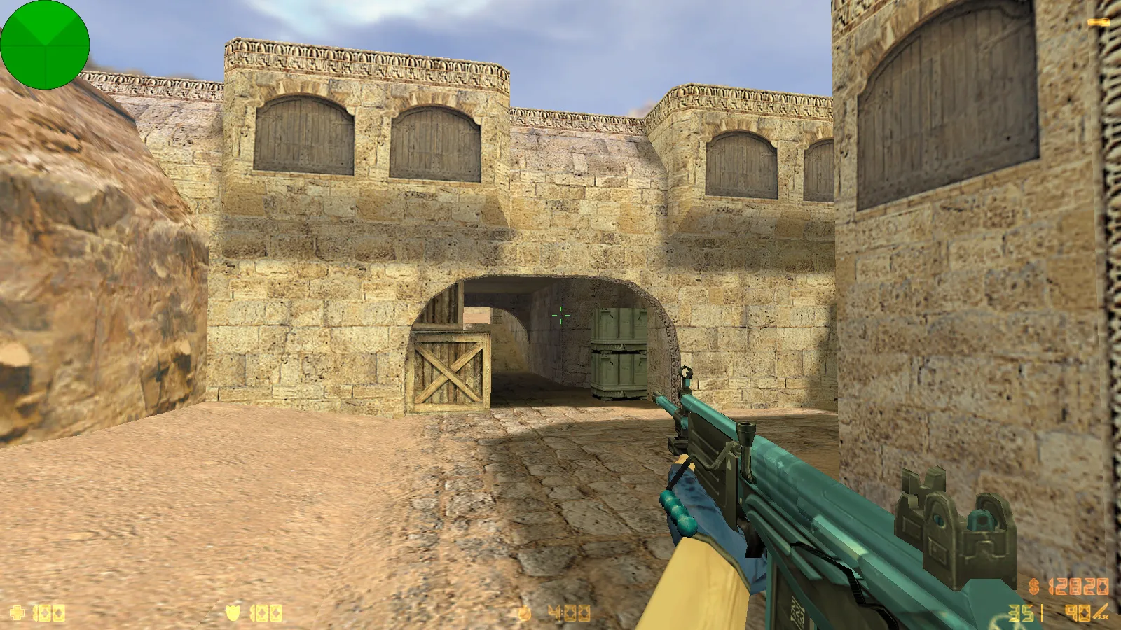 Скриншот  CS 1.6 от SinwiX: блогерская сборка с 6 нововведениями, серое меню, скины с синими перчатками и оптимизированный конфиг