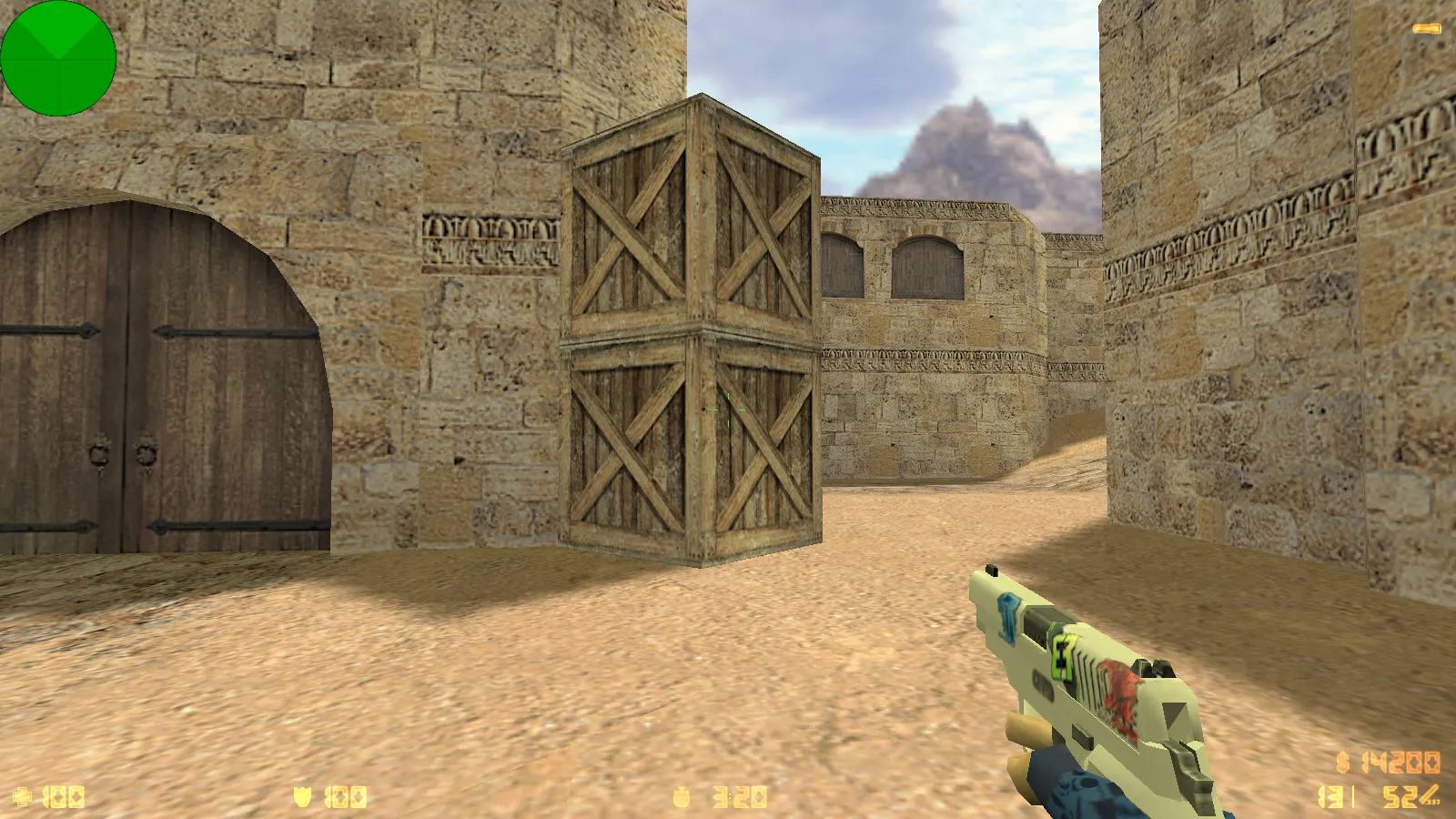 Скриншот  CS 1.6 от SinwiX: блогерская сборка с 6 нововведениями, серое меню, скины с синими перчатками и оптимизированный конфиг