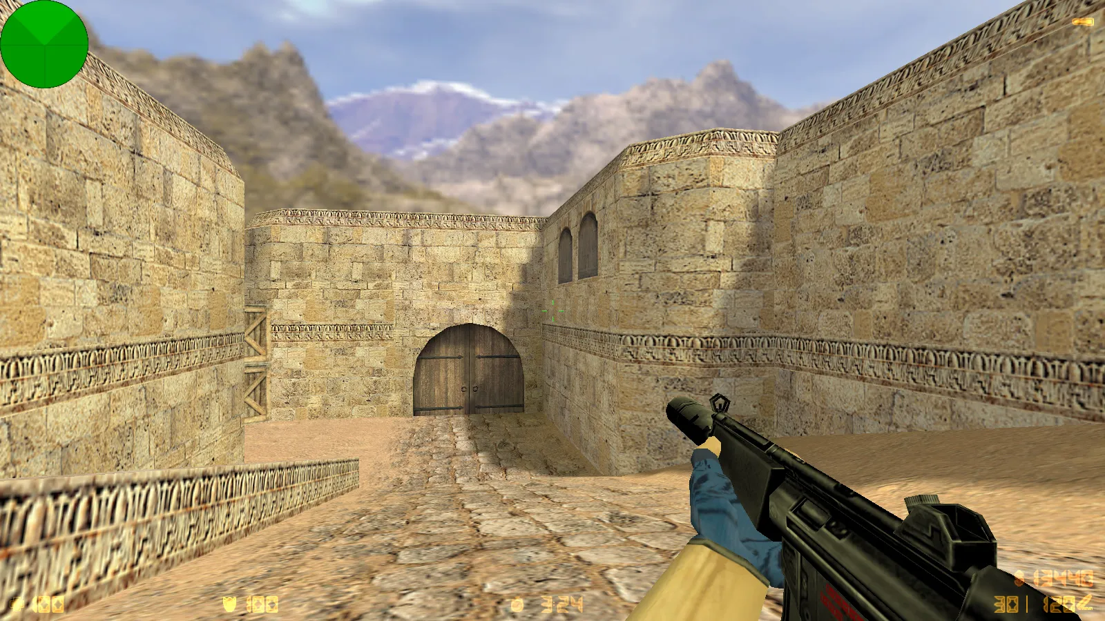 Скриншот  CS 1.6 от SinwiX: блогерская сборка с 6 нововведениями, серое меню, скины с синими перчатками и оптимизированный конфиг