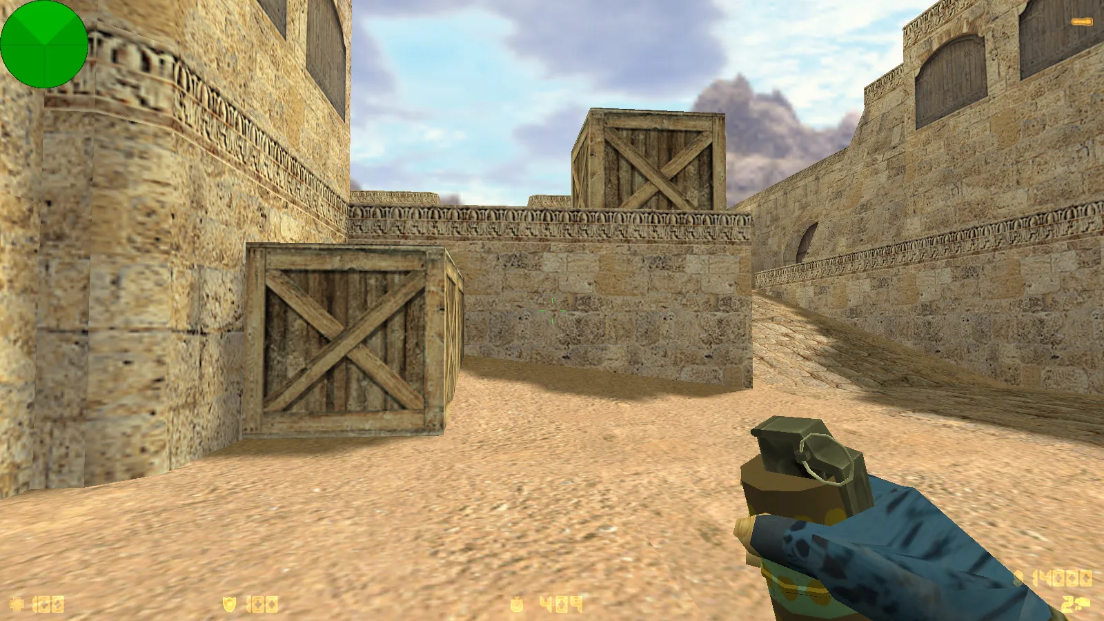 Скриншот  CS 1.6 от SinwiX: блогерская сборка с 6 нововведениями, серое меню, скины с синими перчатками и оптимизированный конфиг