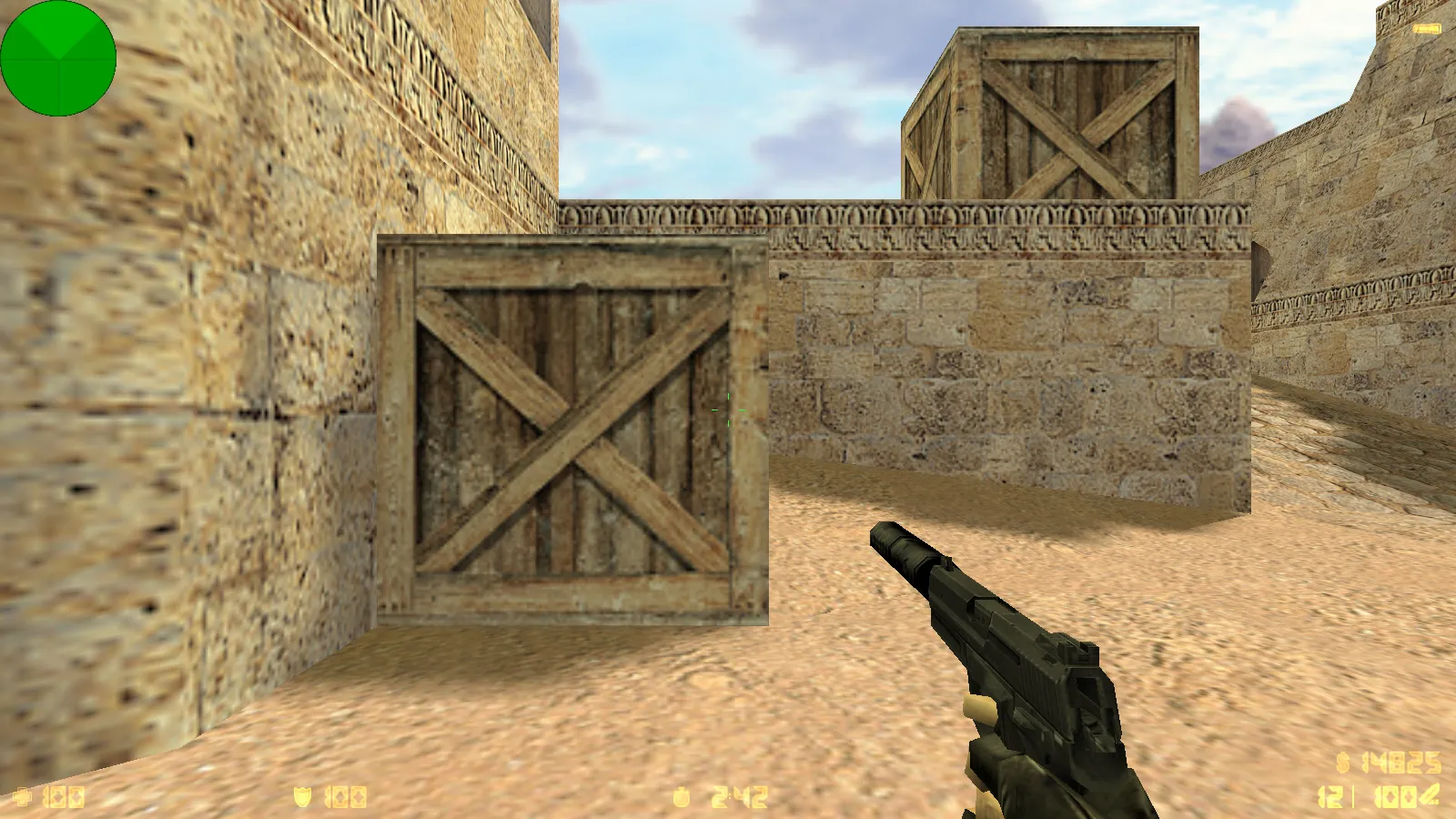 Скриншот  CS 1.6 SkyNet: скины и графика, полупрозрачное меню, оптимизированный конфиг, звуки и музыка для стабильной игры