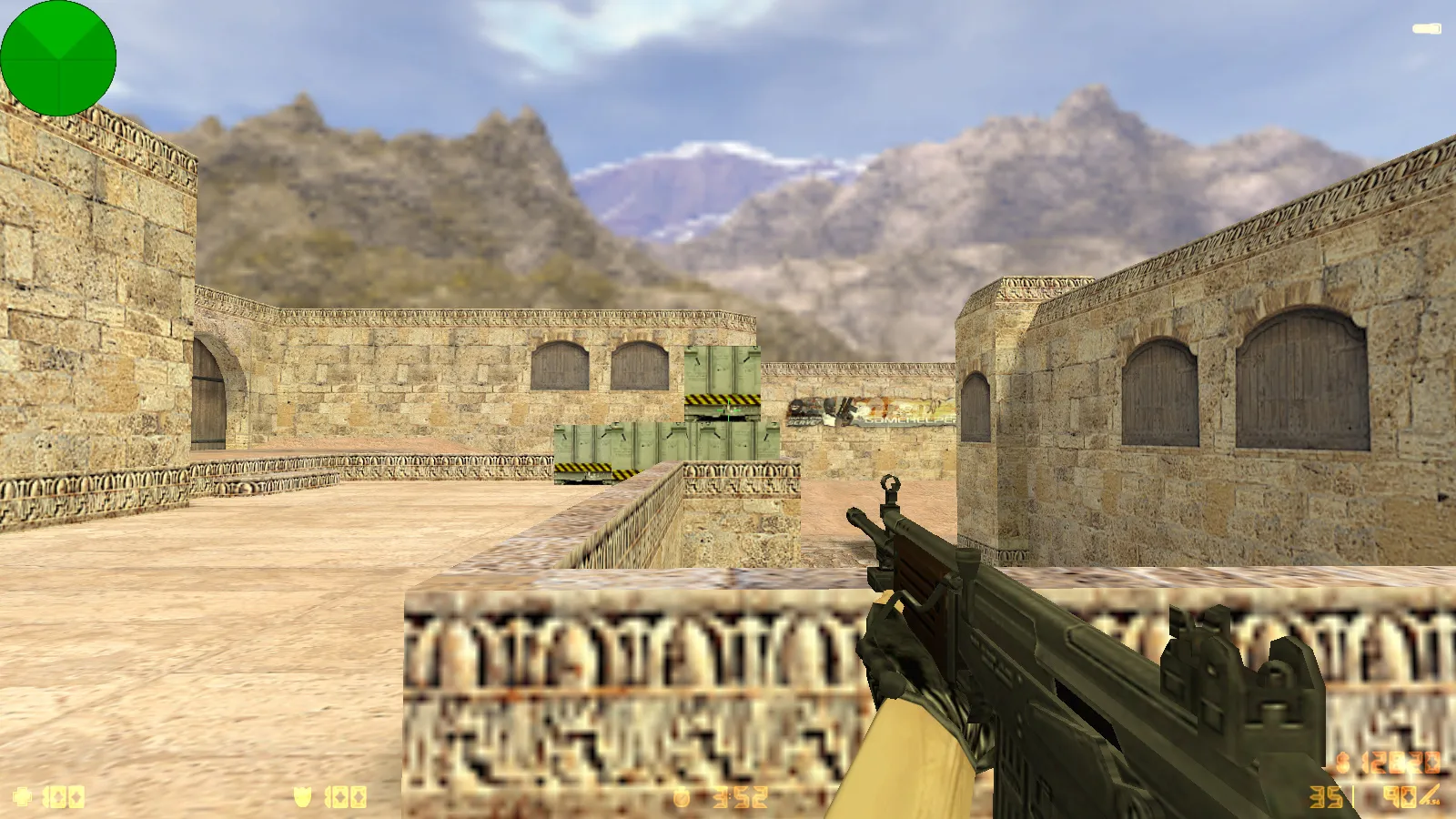 Скриншот  CS 1.6 SkyNet: скины и графика, полупрозрачное меню, оптимизированный конфиг, звуки и музыка для стабильной игры