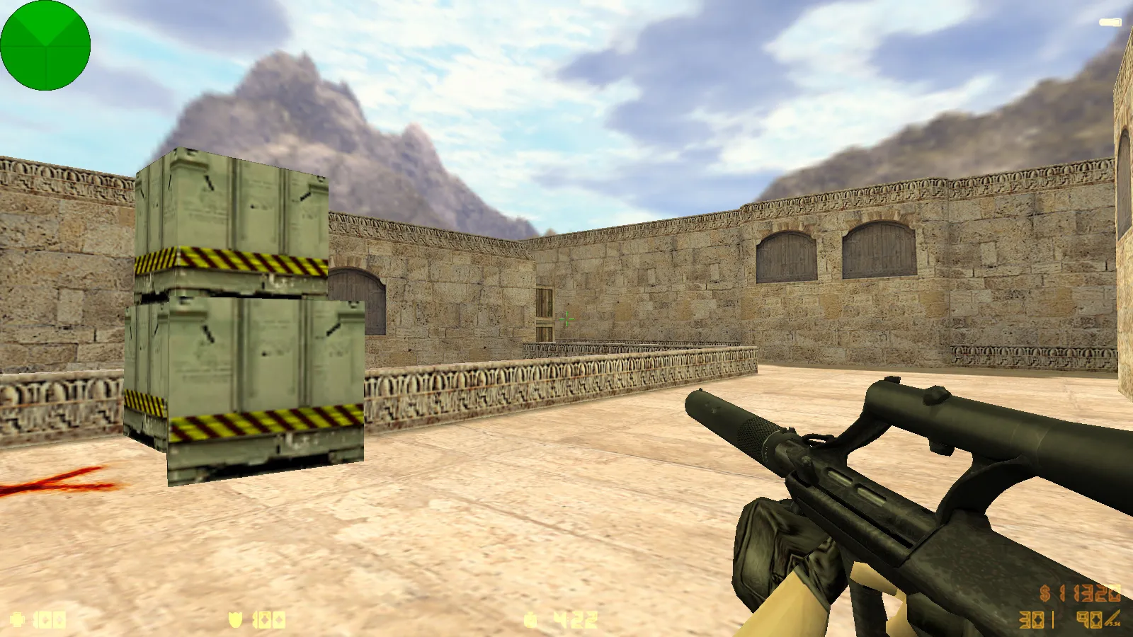 Скриншот  CS 1.6 SkyNet: скины и графика, полупрозрачное меню, оптимизированный конфиг, звуки и музыка для стабильной игры