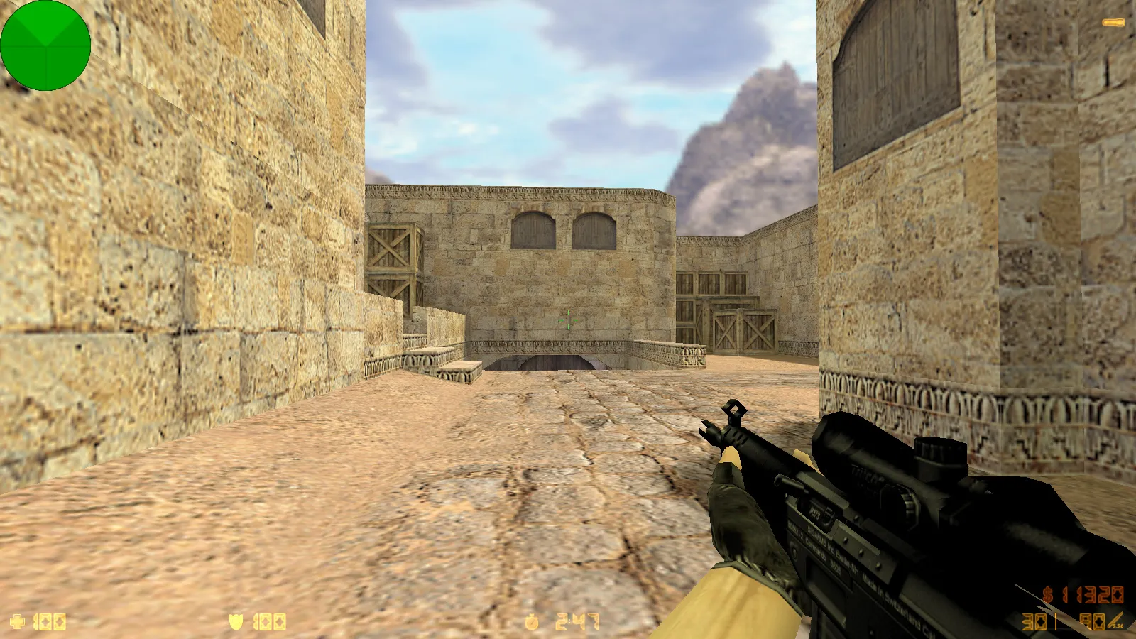 Скриншот  CS 1.6 SkyNet: скины и графика, полупрозрачное меню, оптимизированный конфиг, звуки и музыка для стабильной игры