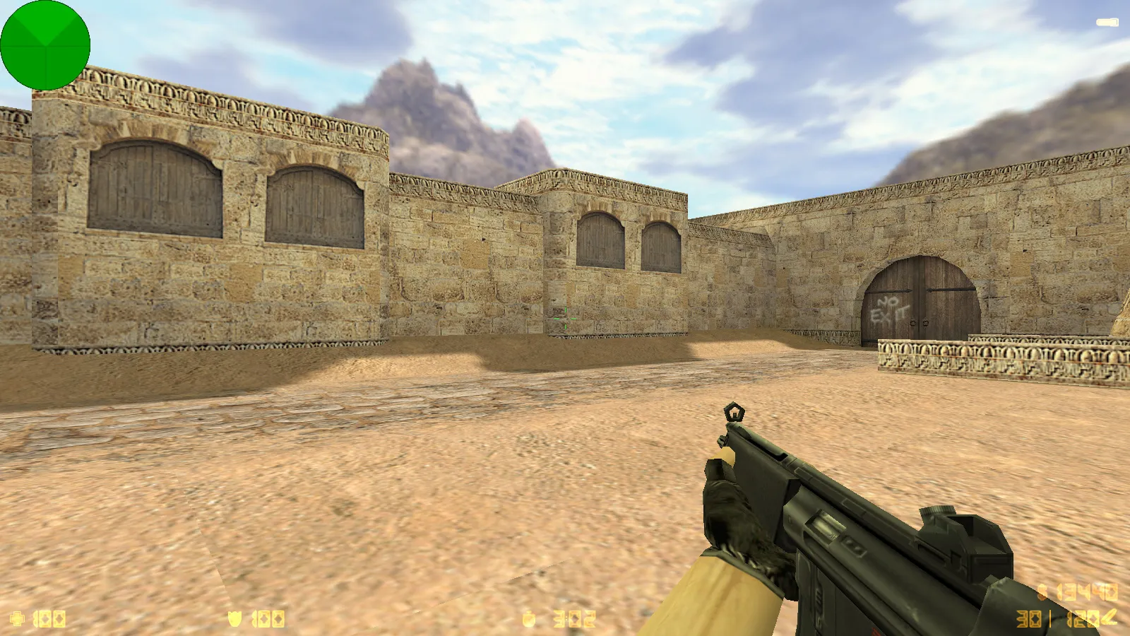 Скриншот  CS 1.6 SkyNet: скины и графика, полупрозрачное меню, оптимизированный конфиг, звуки и музыка для стабильной игры