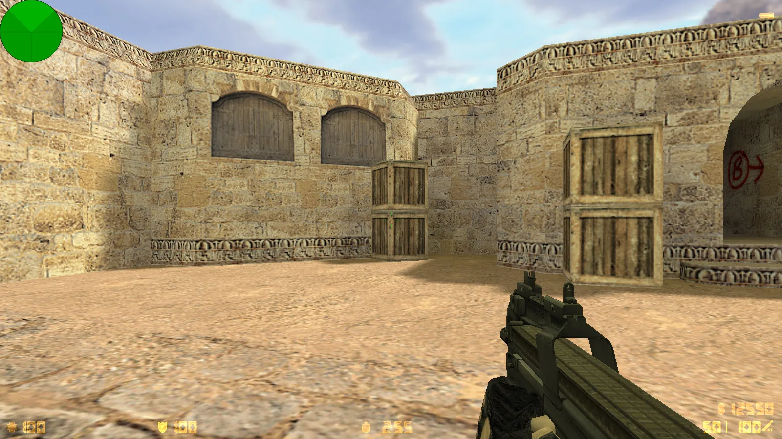 Скриншот  CS 1.6 SkyNet: скины и графика, полупрозрачное меню, оптимизированный конфиг, звуки и музыка для стабильной игры