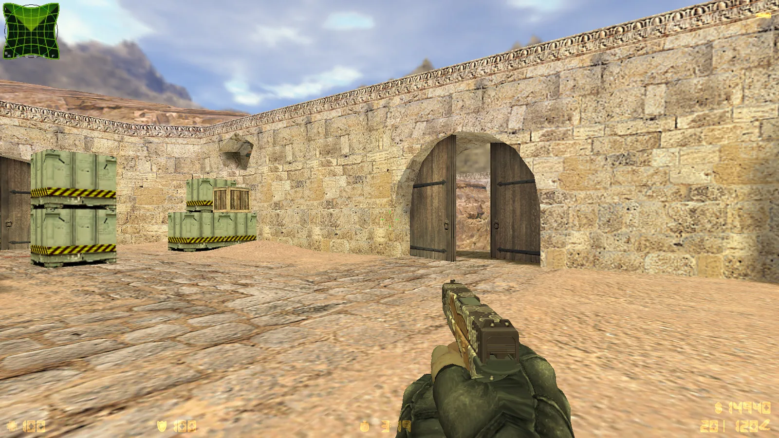 Скриншот  CS 1.6 от Smike Show: сборка ccET, 8 улучшений, 12 скинов, красно/синие модели, темная тема меню и оптимизированный config